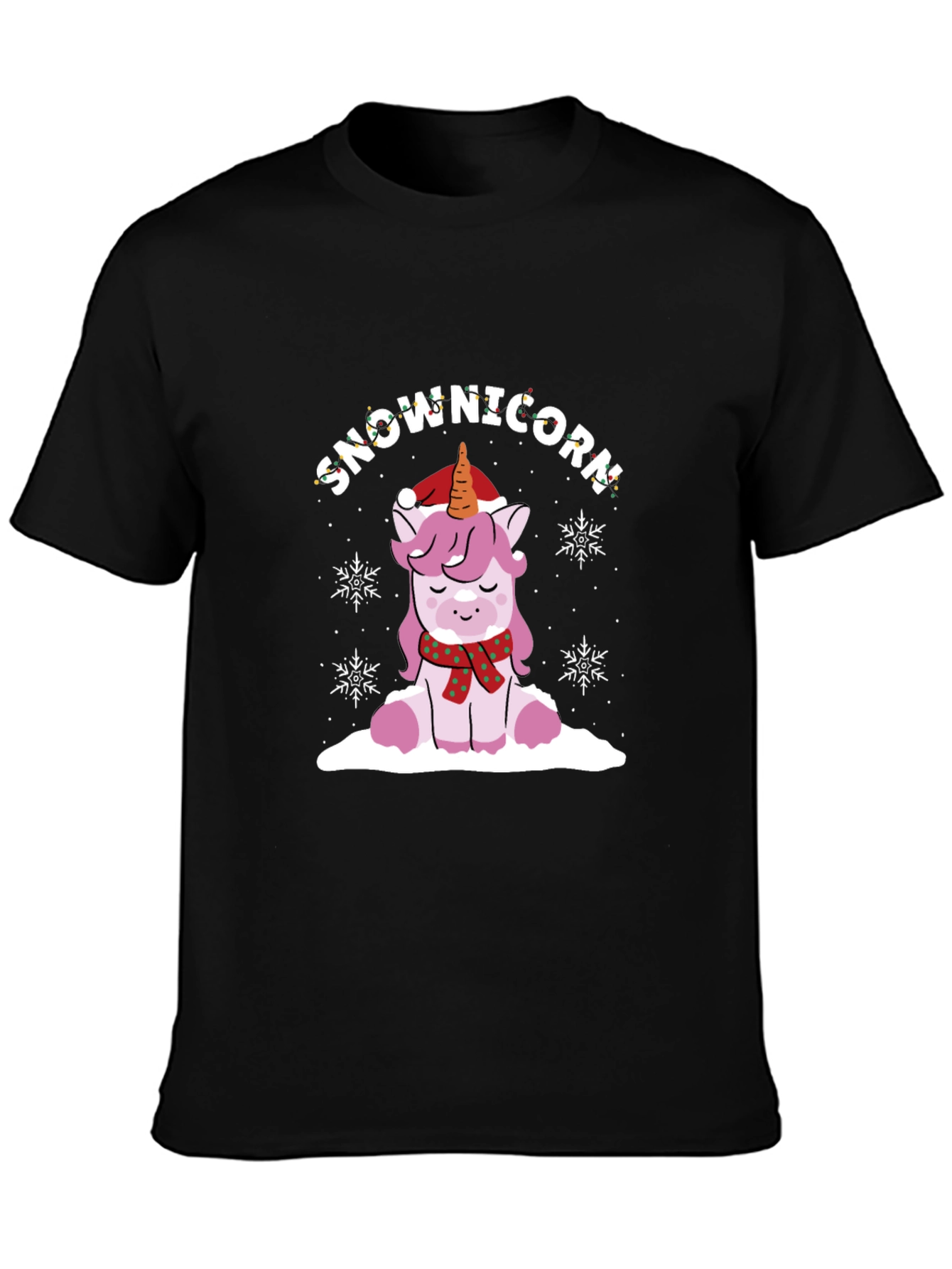 SnowUnicorn Holiday Graphic Tee