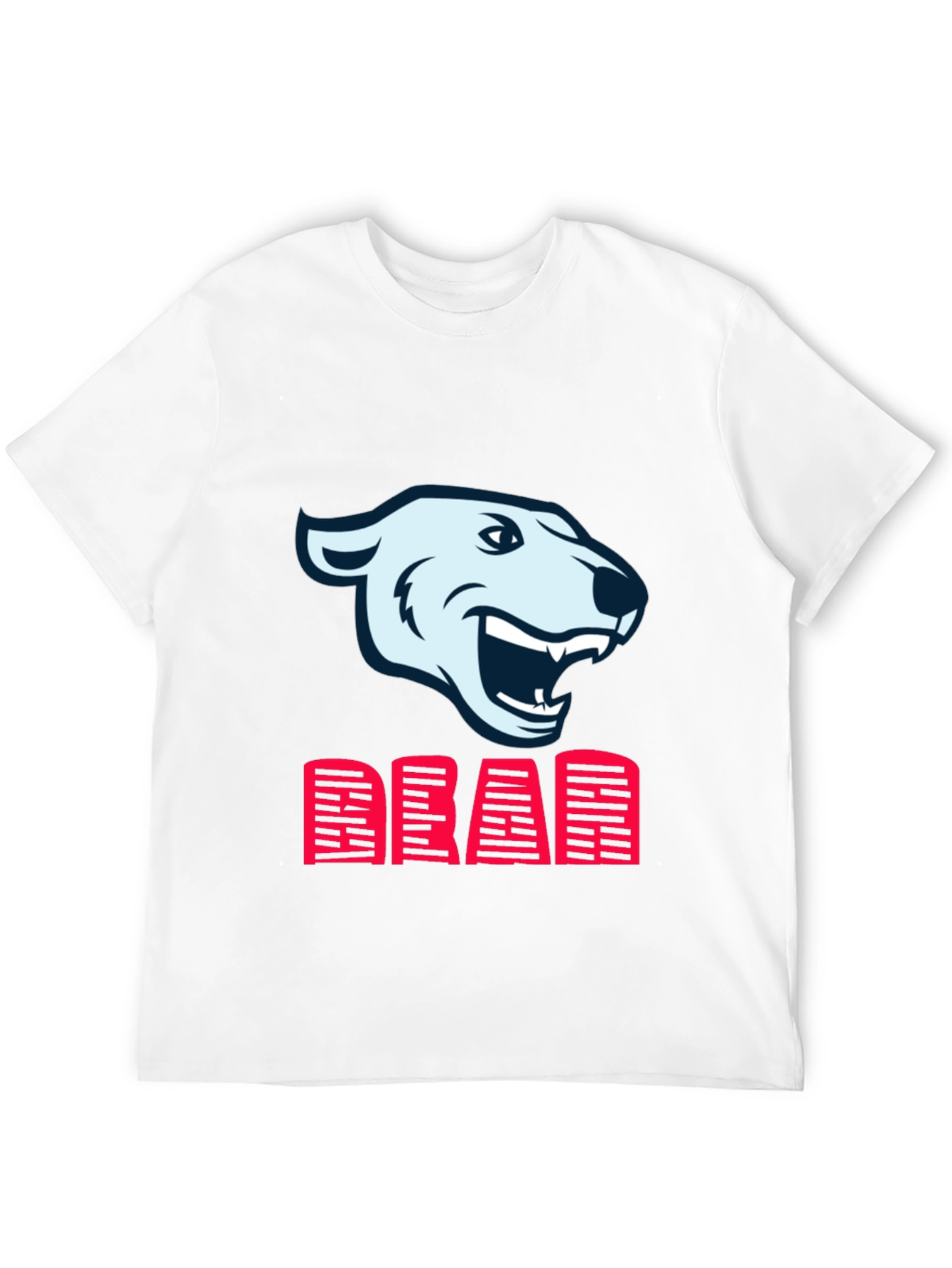 Black T-Shirt with Bear and DEAR Graphic