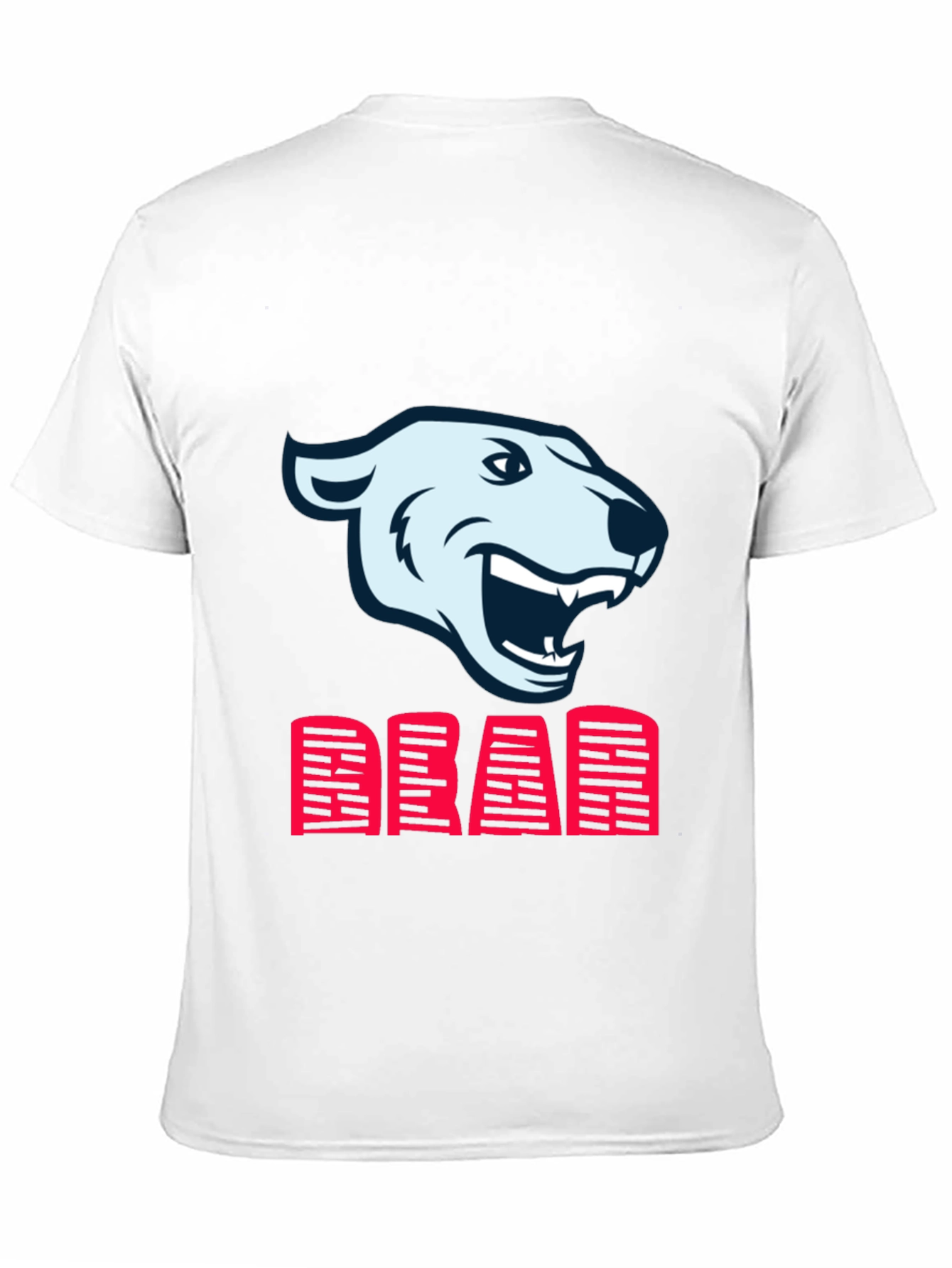 Black T-Shirt with Bear and DEAR Graphic