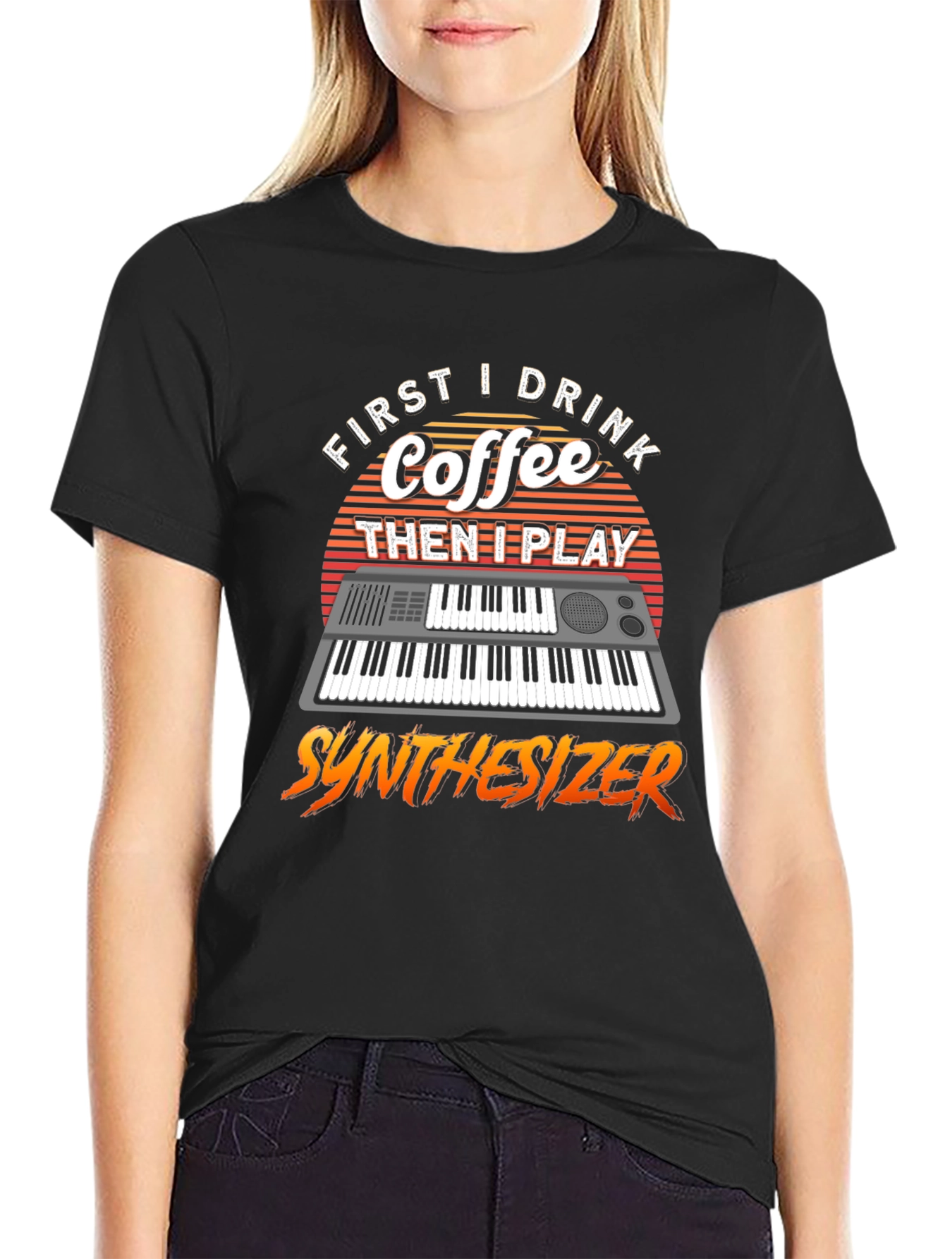 Coffee Then Synthesizer Tee