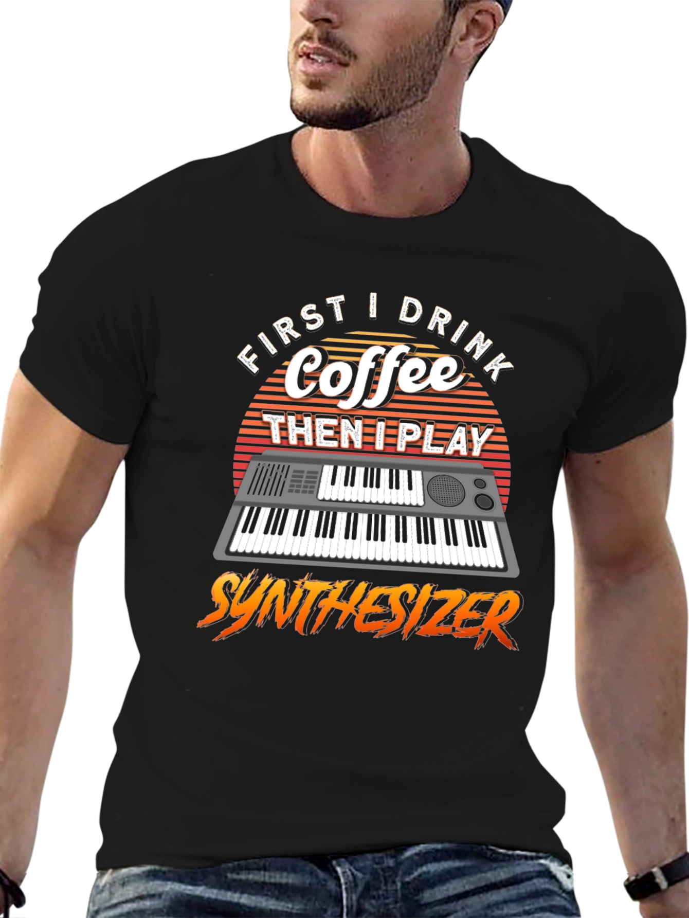 Coffee Then Synthesizer Tee