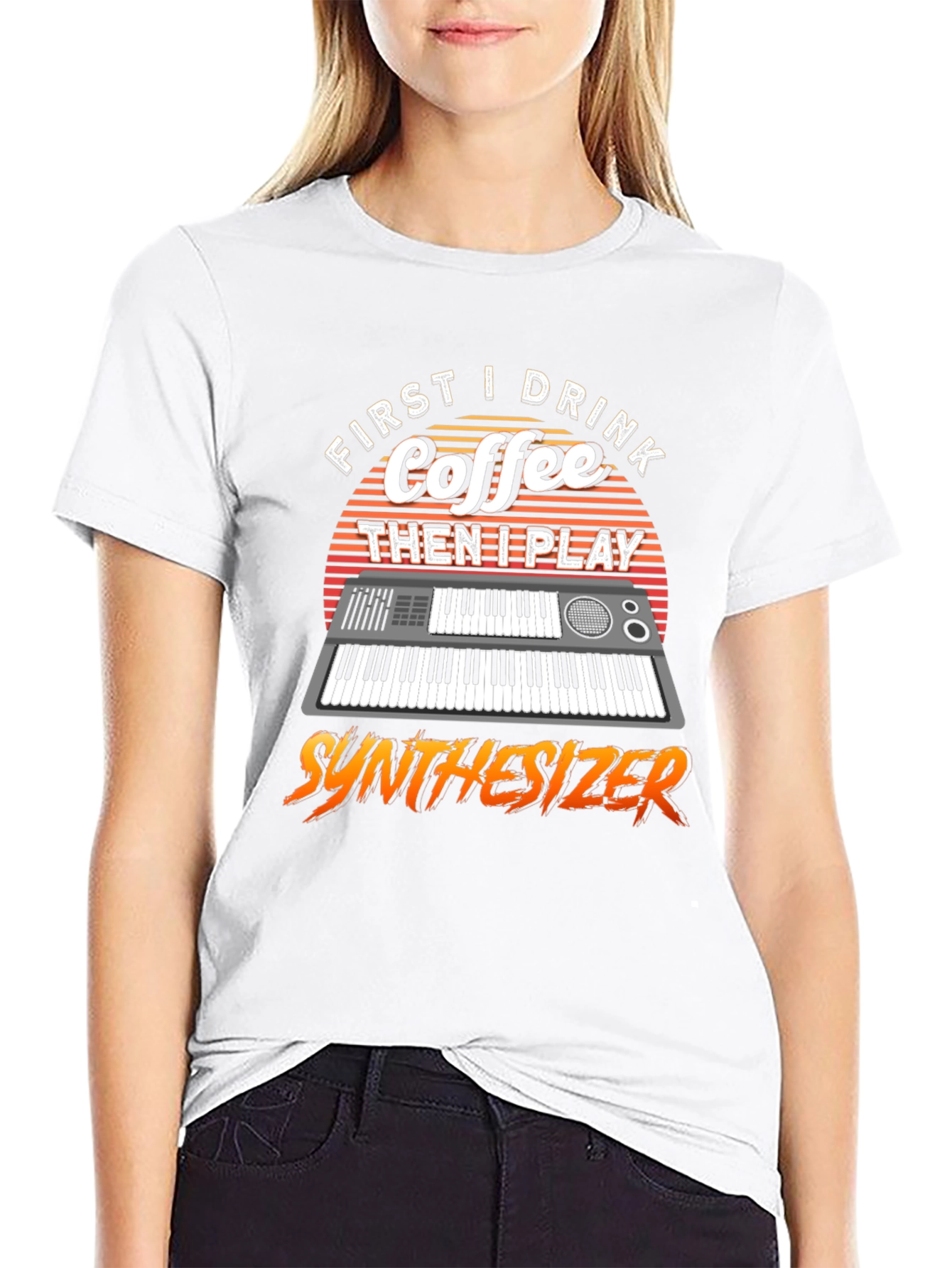 Coffee Then Synthesizer Tee