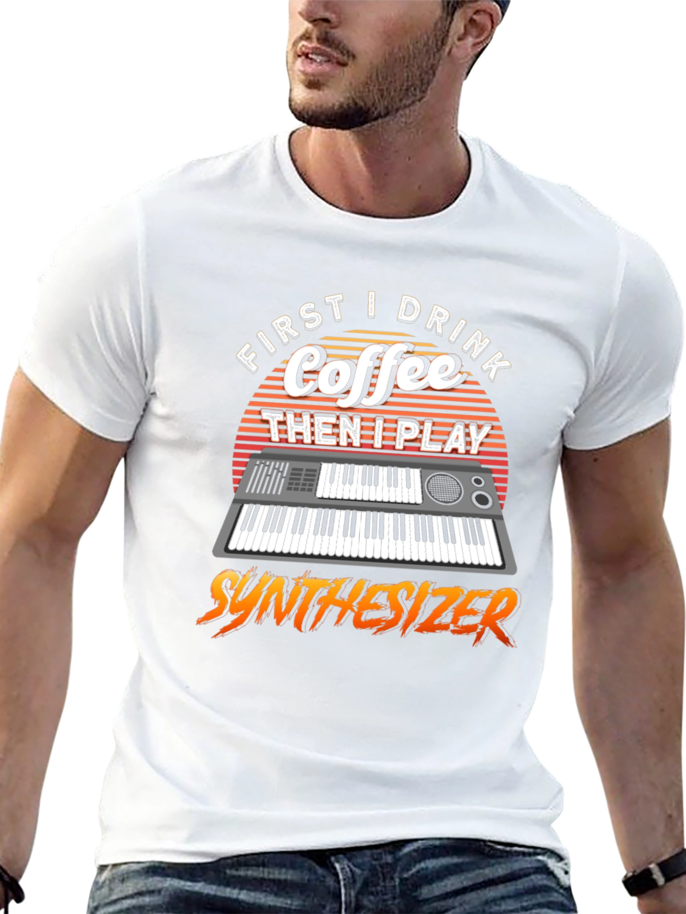 Coffee Then Synthesizer Tee