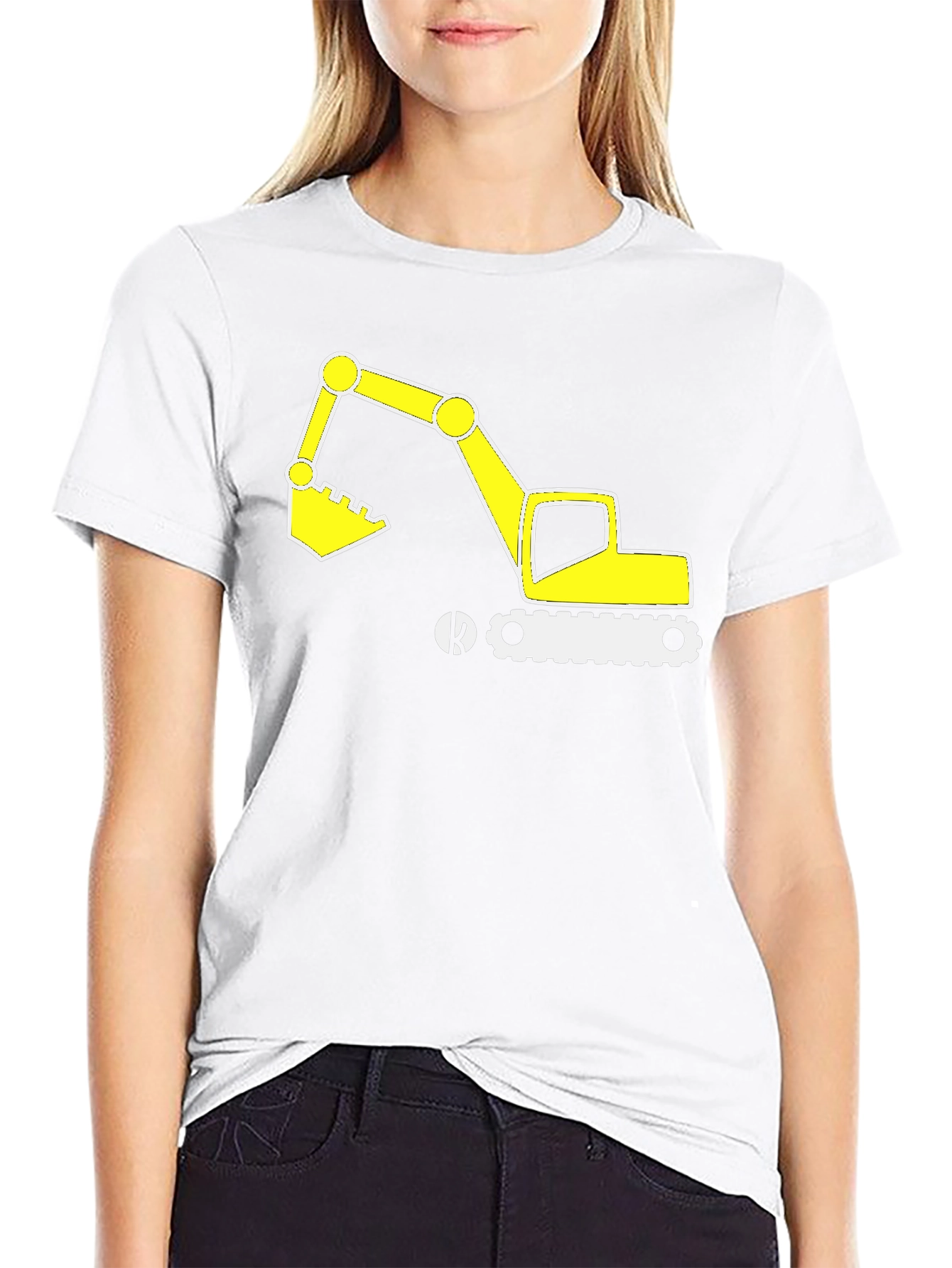 Excavator Graphic Tee - Construction Vehicle T-Shirt