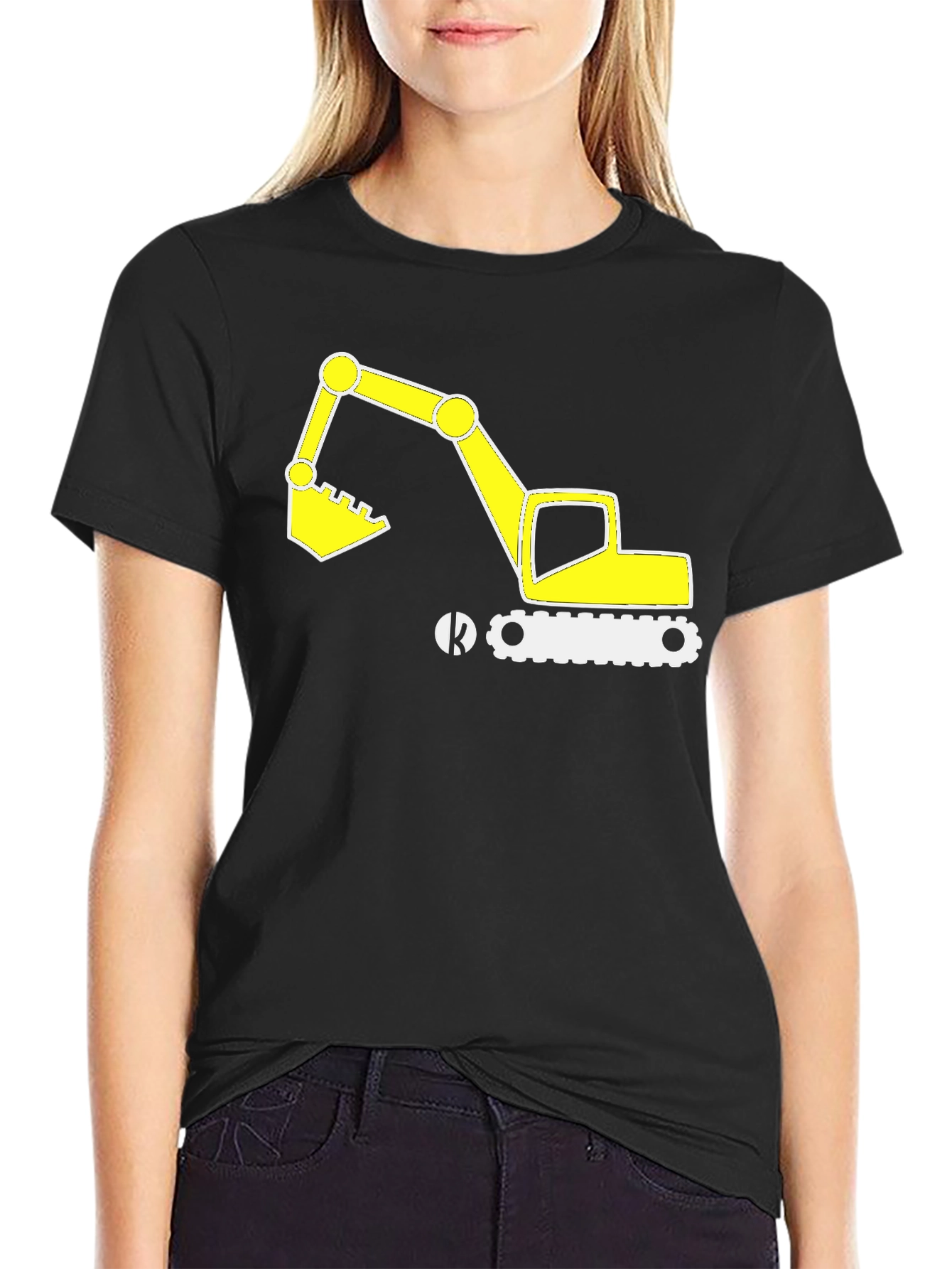 Excavator Graphic Tee - Construction Vehicle T-Shirt