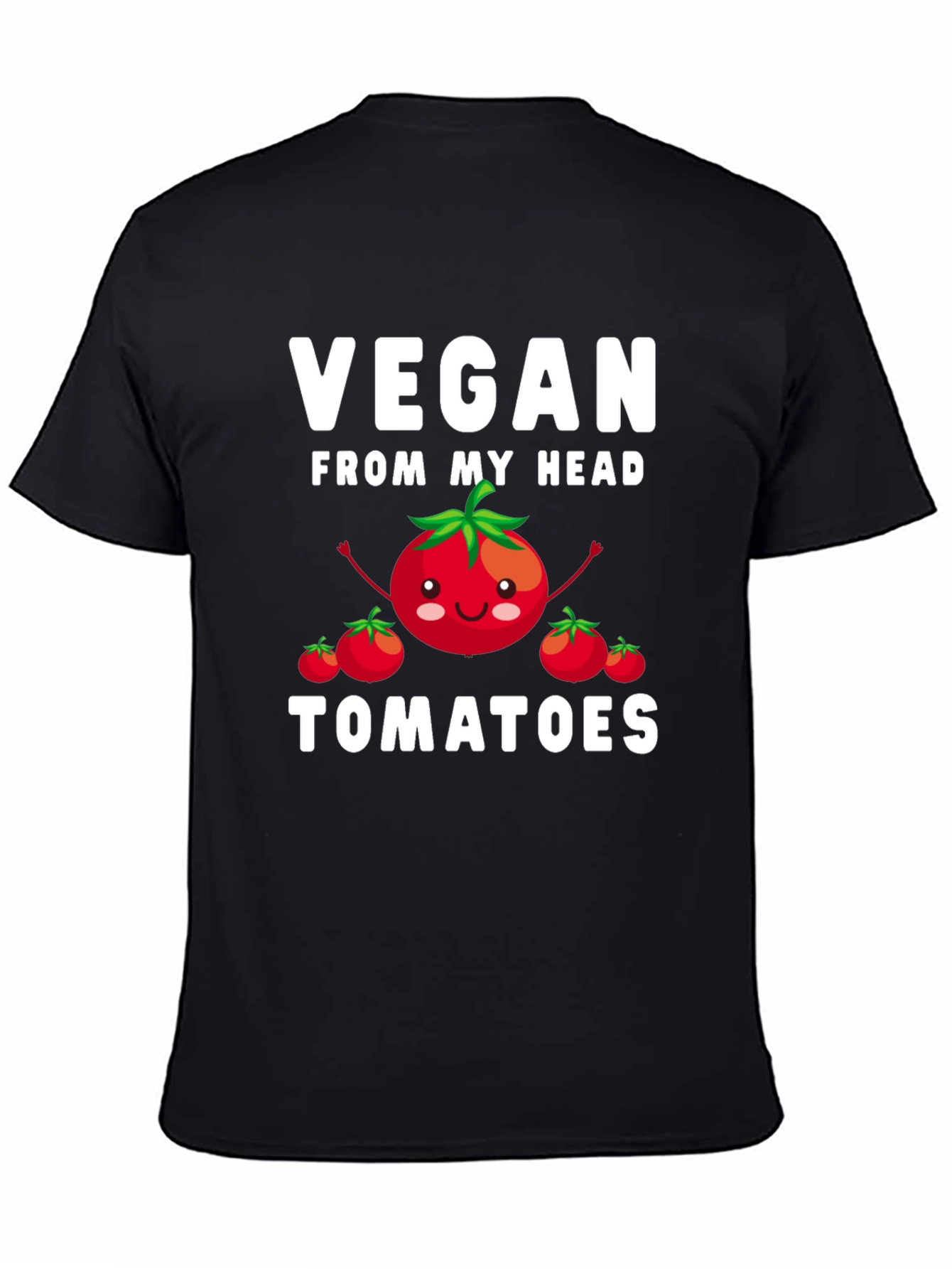 Vegan From My Head Tomatoes Graphic T-Shirt