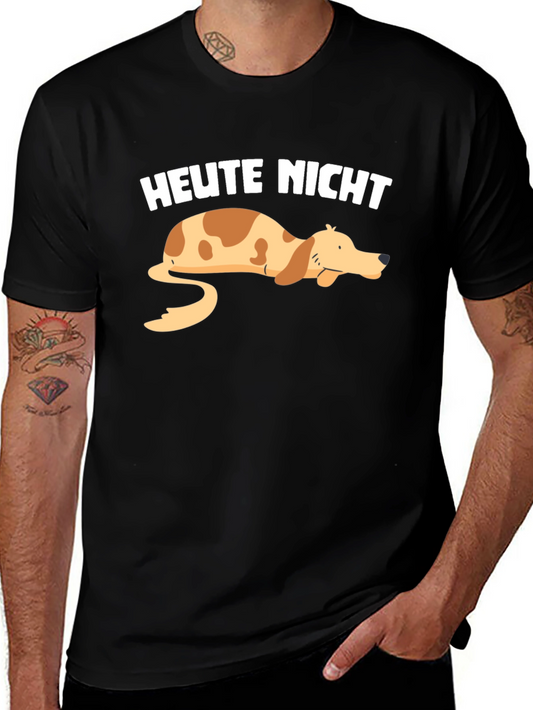Heute Nicht Lazy Dog Graphic T-Shirt