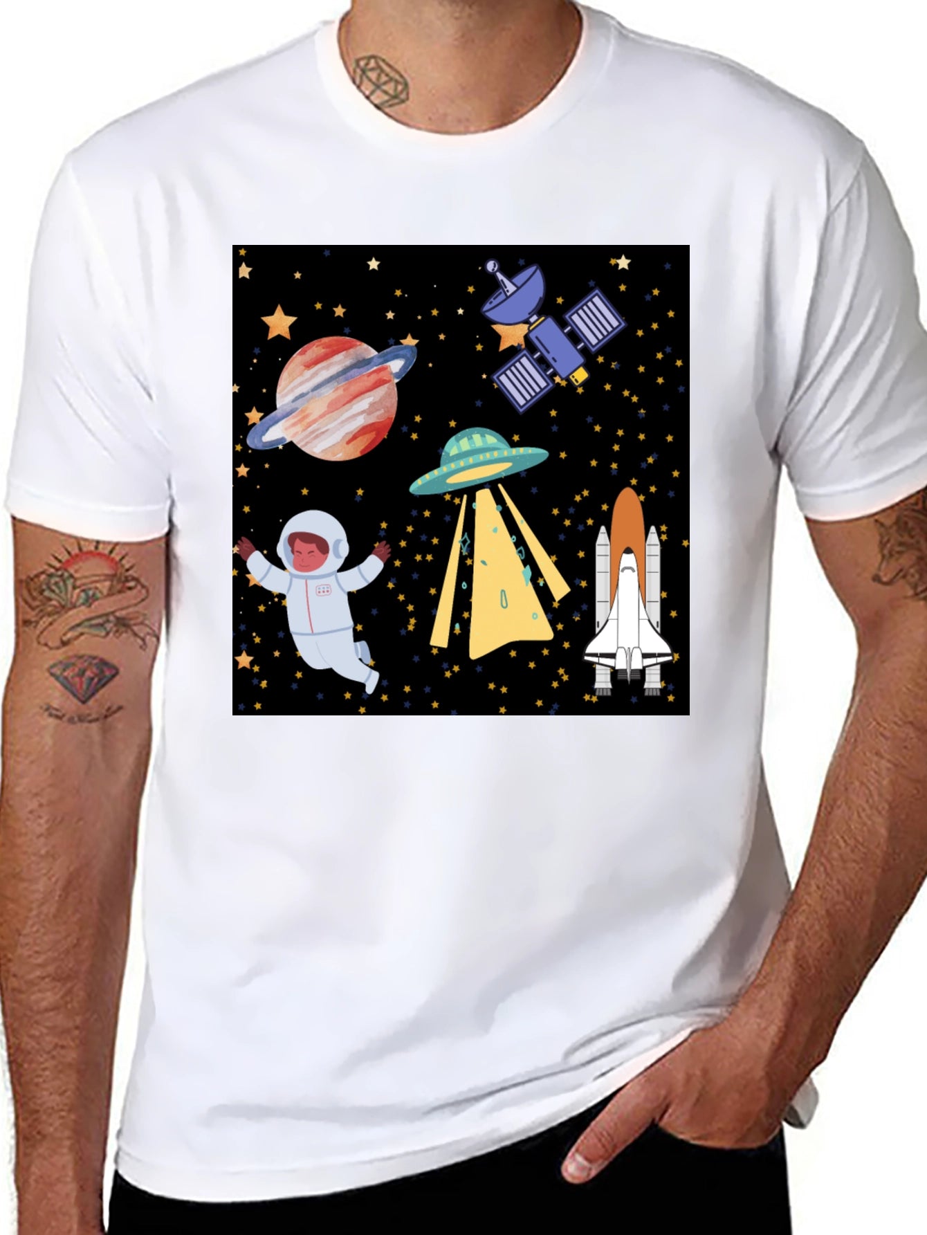 Space Exploration Graphic T-Shirt
