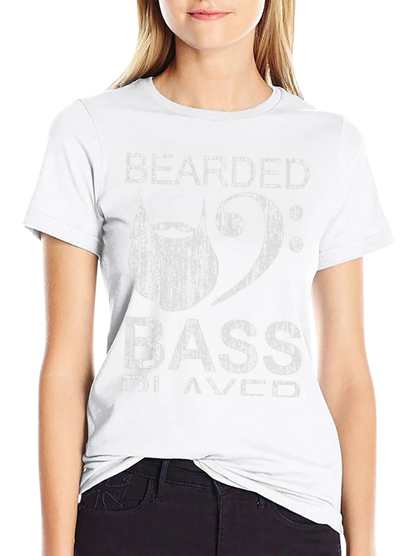 Bearded Bass Player Black T-Shirt