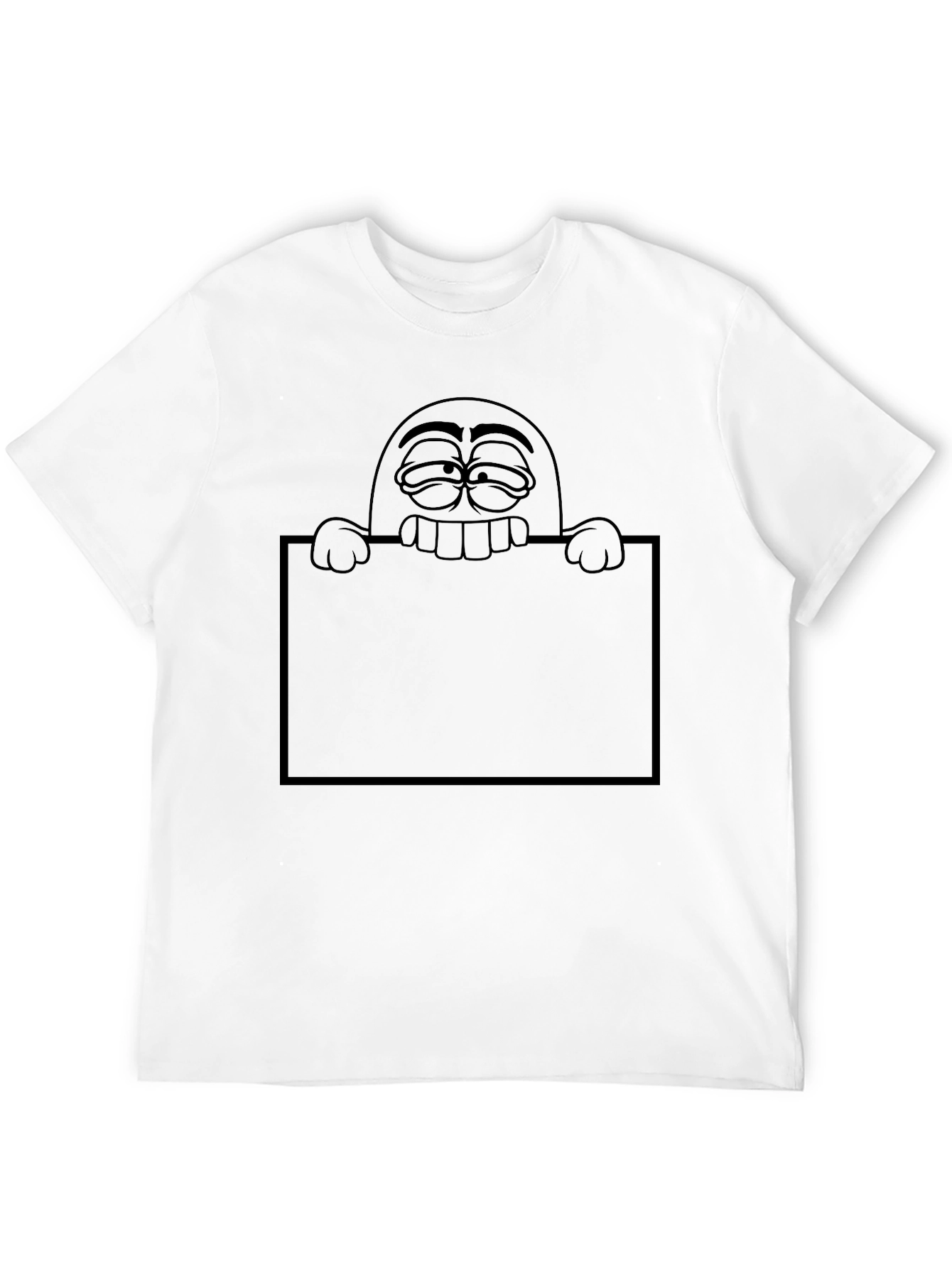 Funny Cartoon Graphic Black T-Shirt