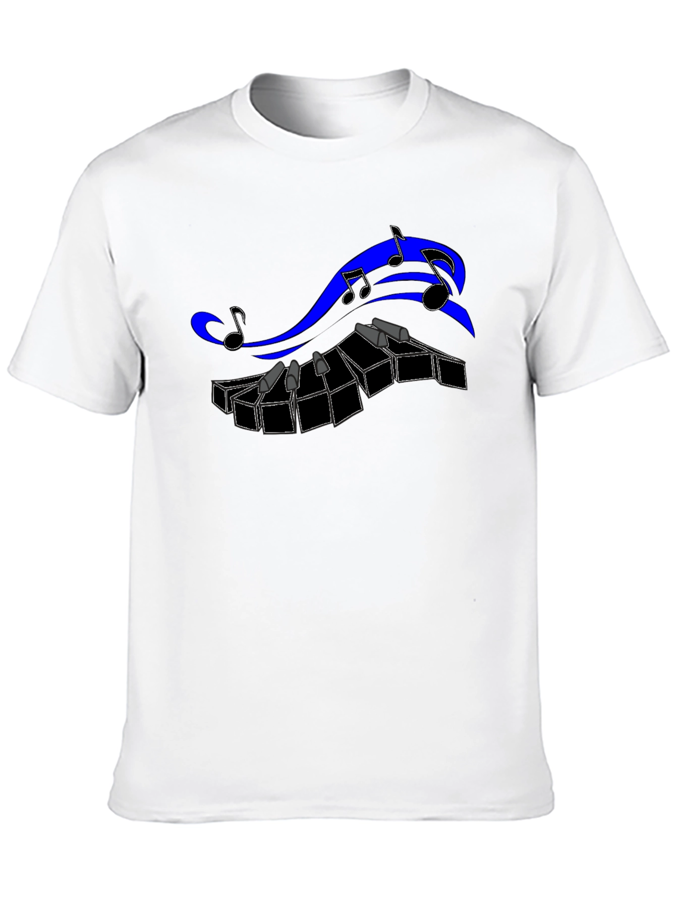 Musical Keyboard T-Shirt - Black