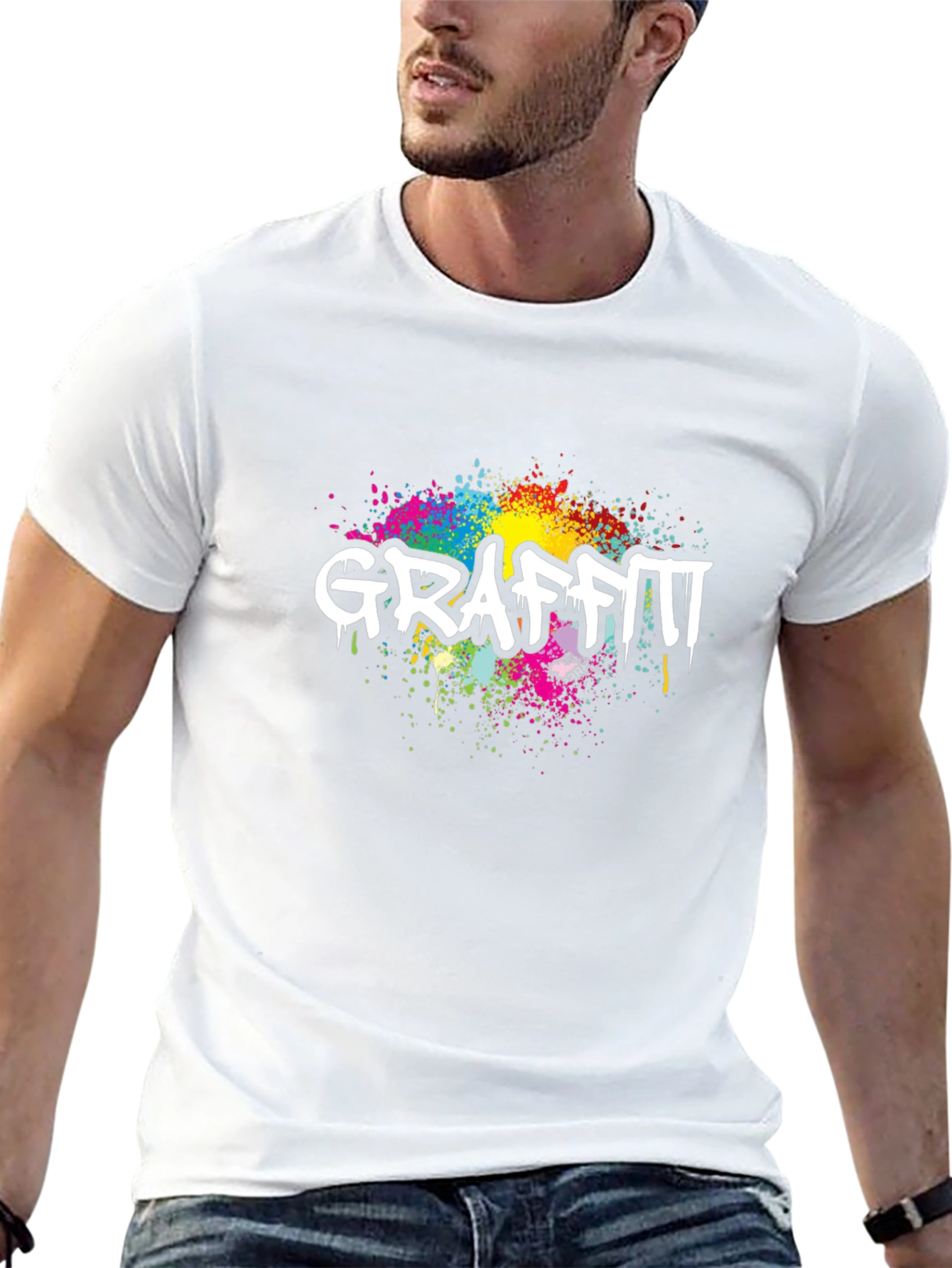 Graffiti Splash T-Shirt - Bold Graphic Tee