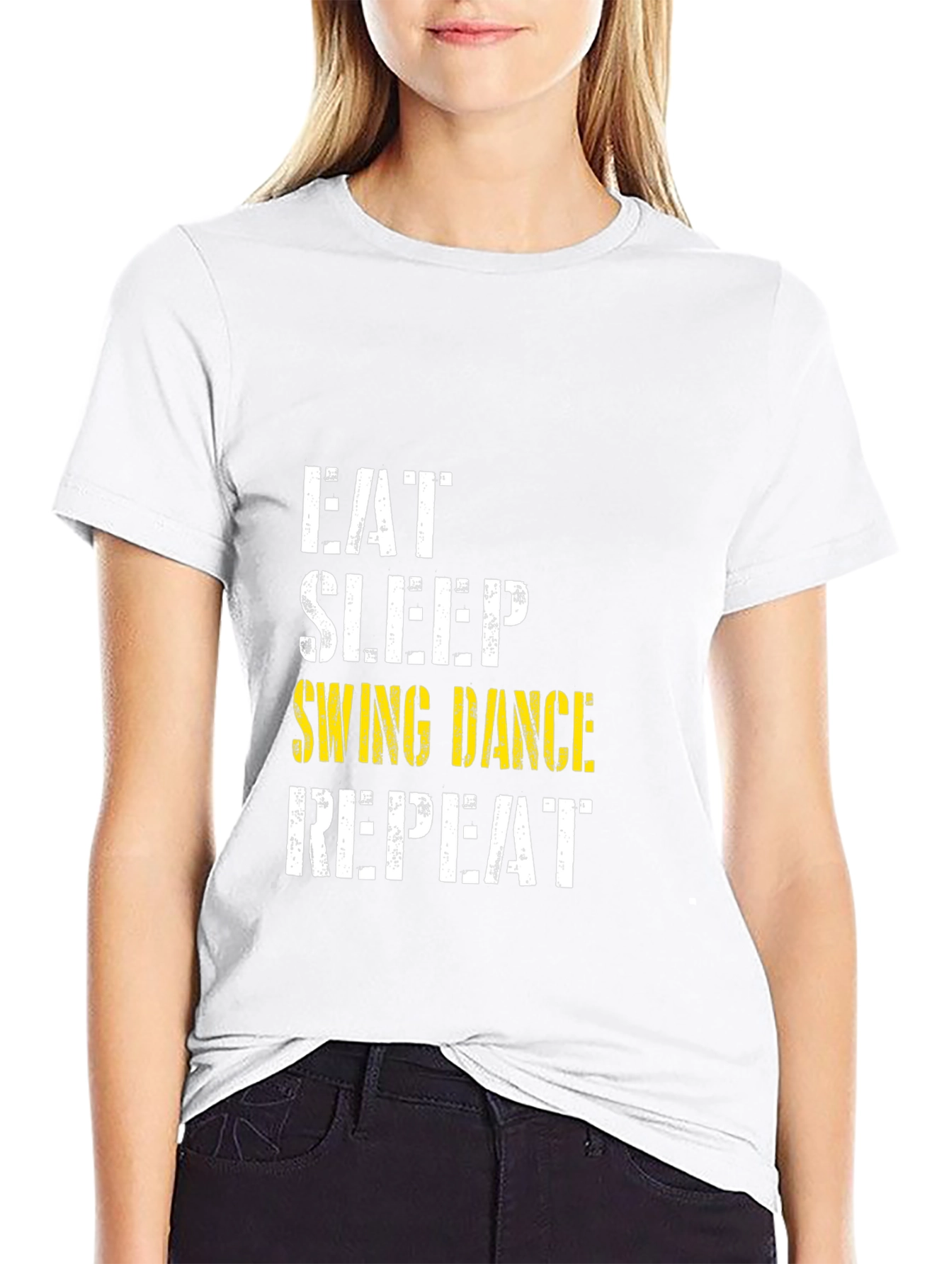 Eat Sleep Swing Dance Repeat Graphic Tee