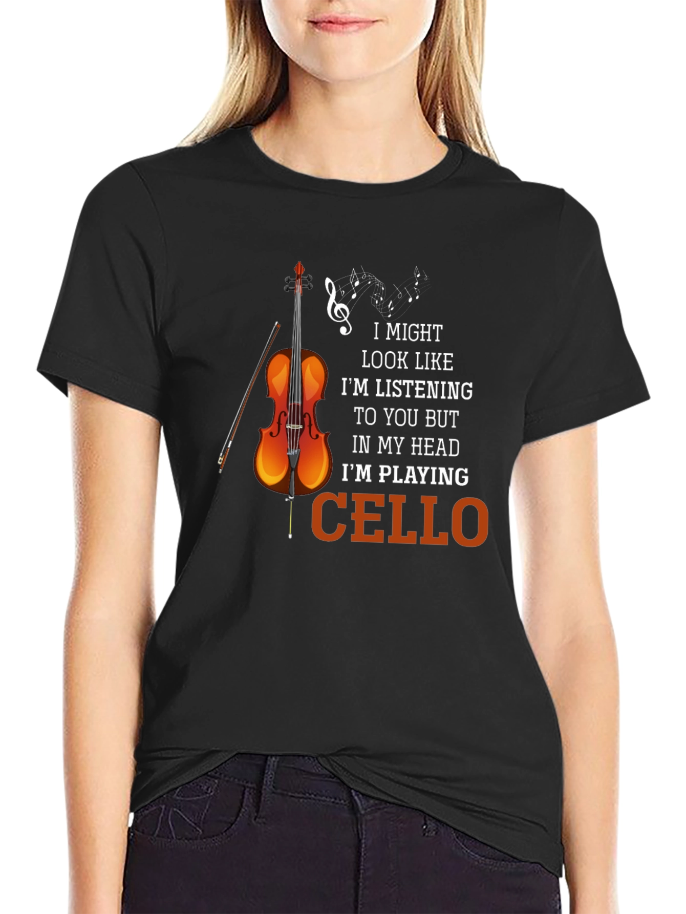 Cello Player T-Shirt Funny Musician Tee