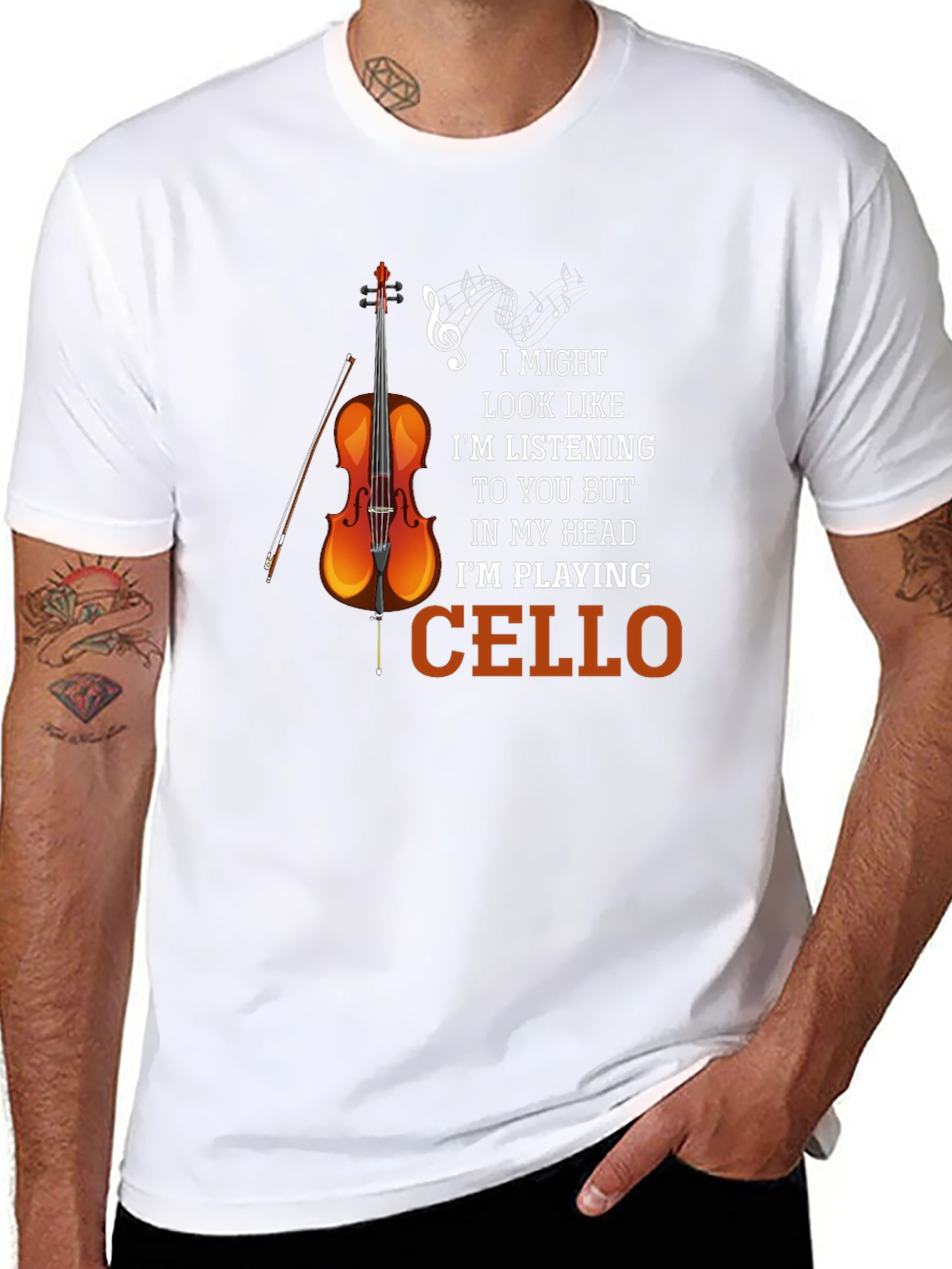 Cello Player T-Shirt Funny Musician Tee