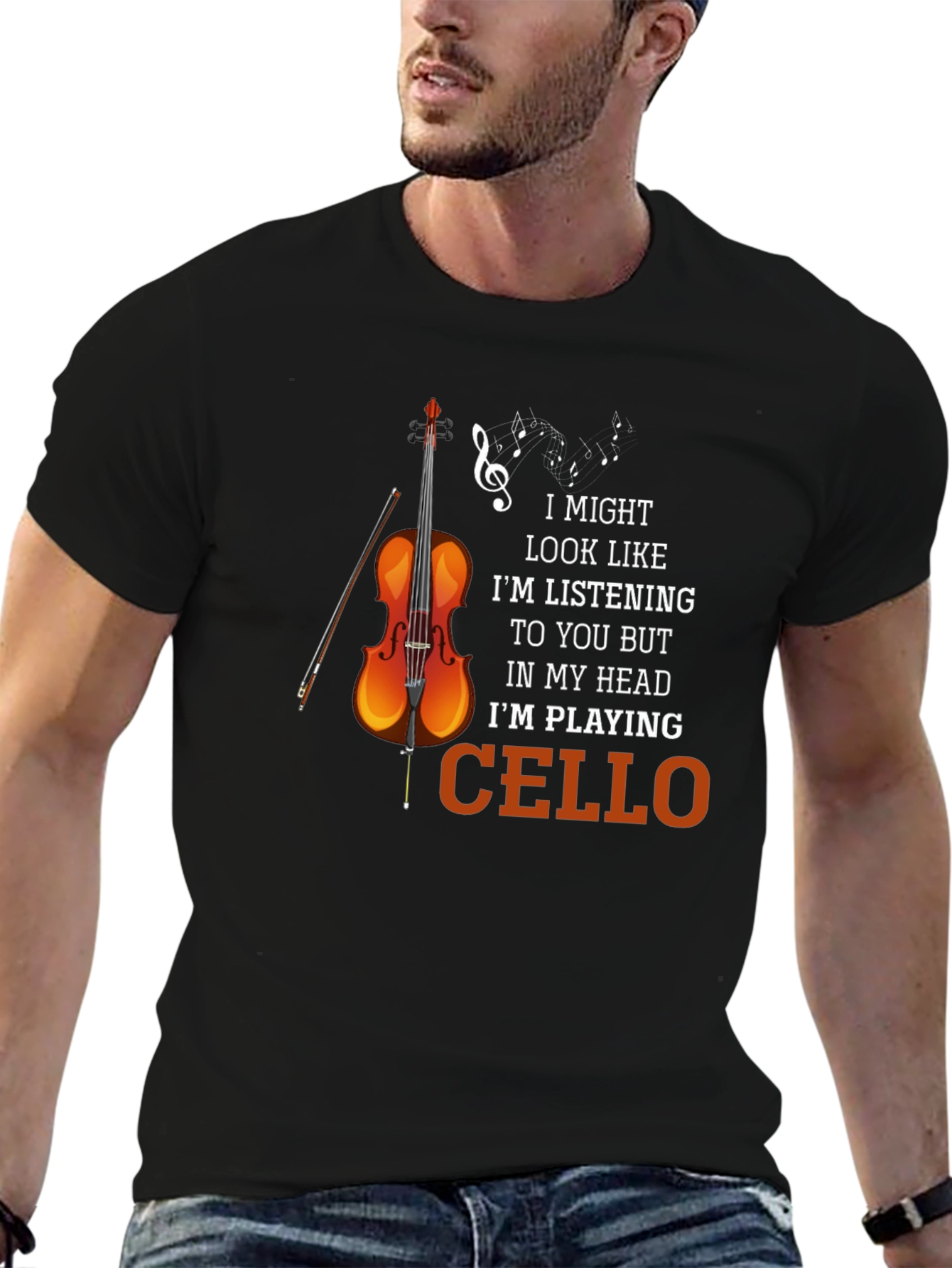 Cello Player T-Shirt Funny Musician Tee