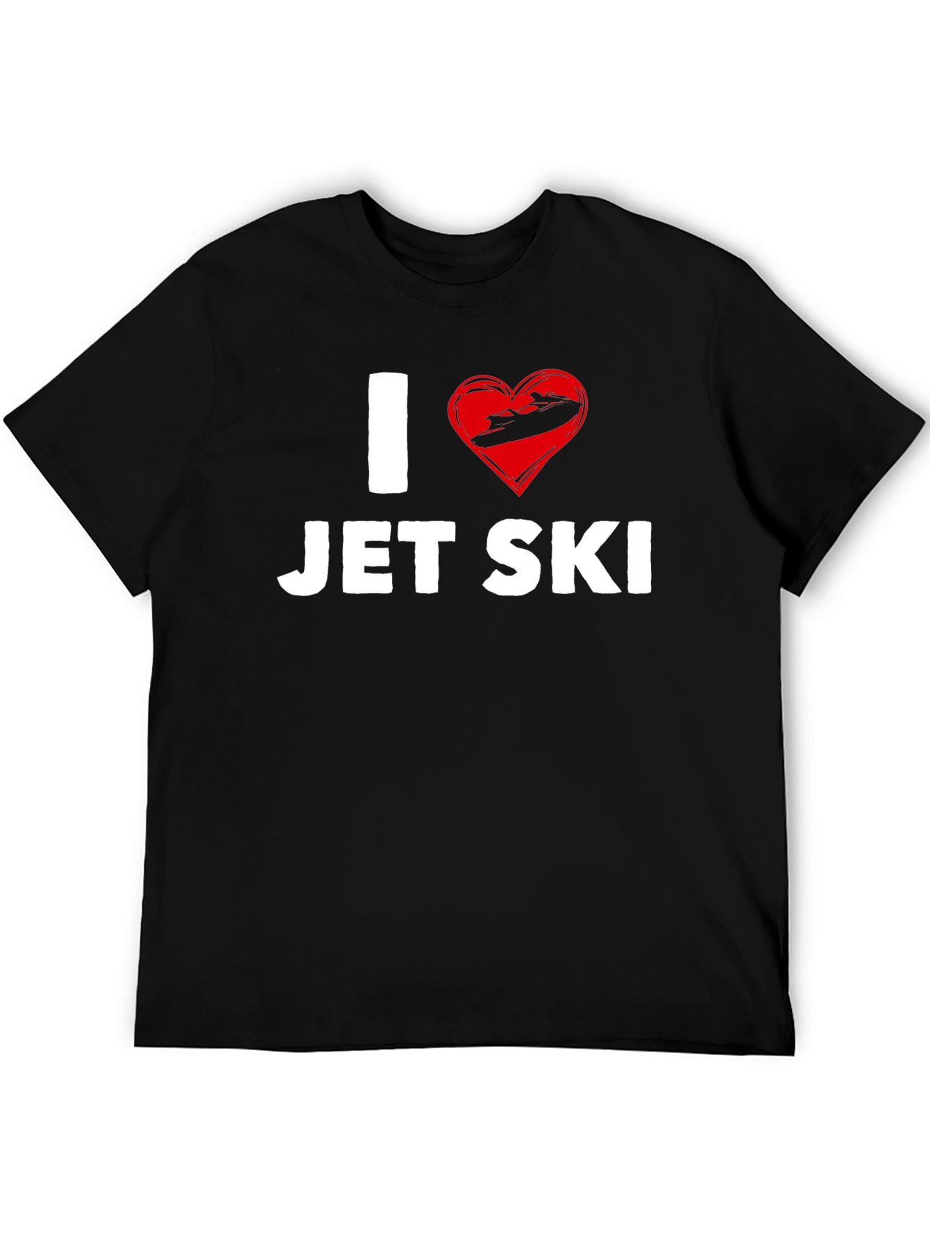I Heart Jet Ski T-Shirt - Black Graphic Tee