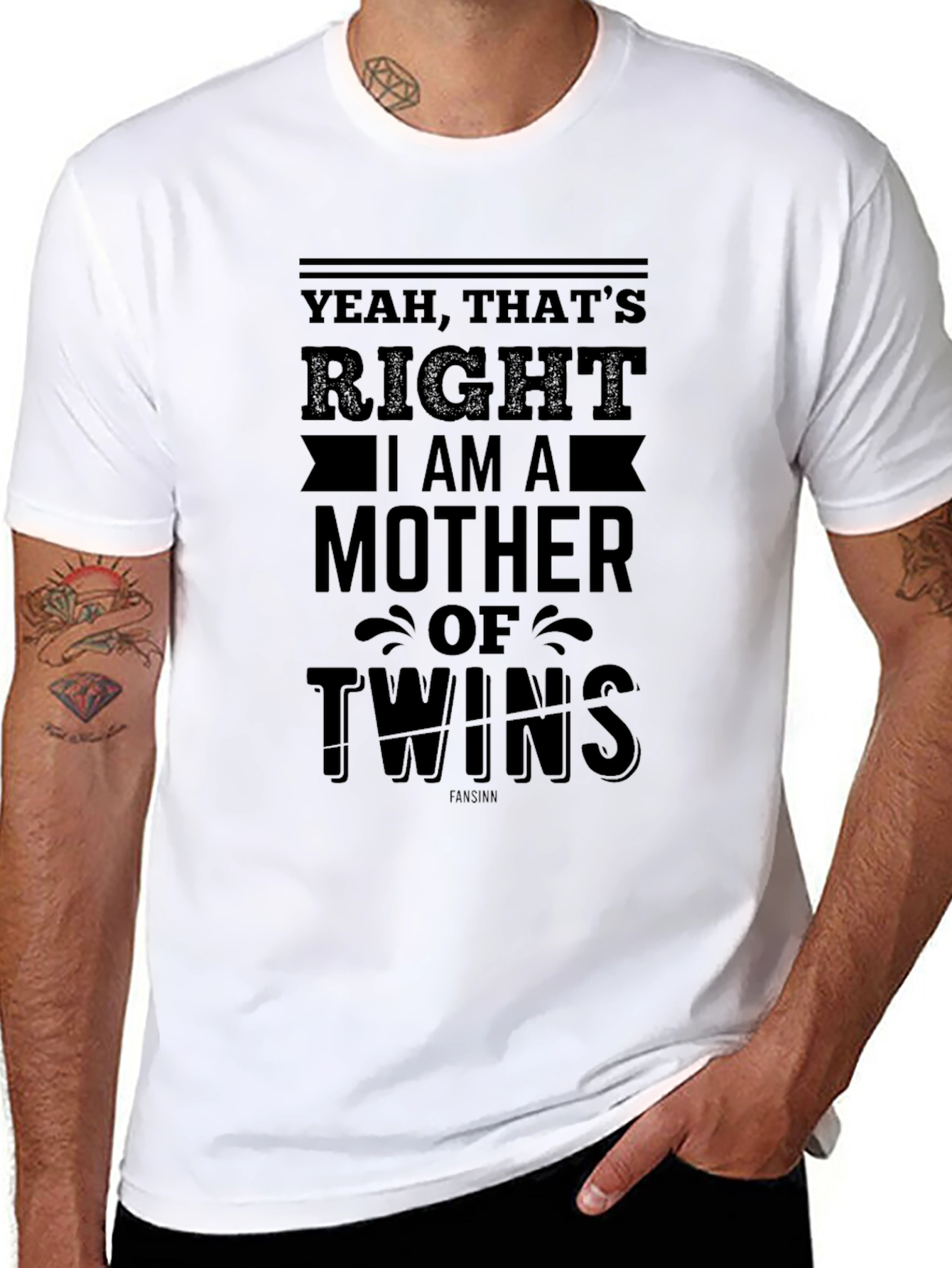 Mother of Twins Black T-Shirt