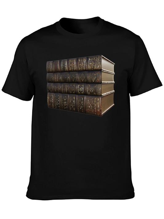 Vintage Books T-Shirt - Literary Style Black Tee