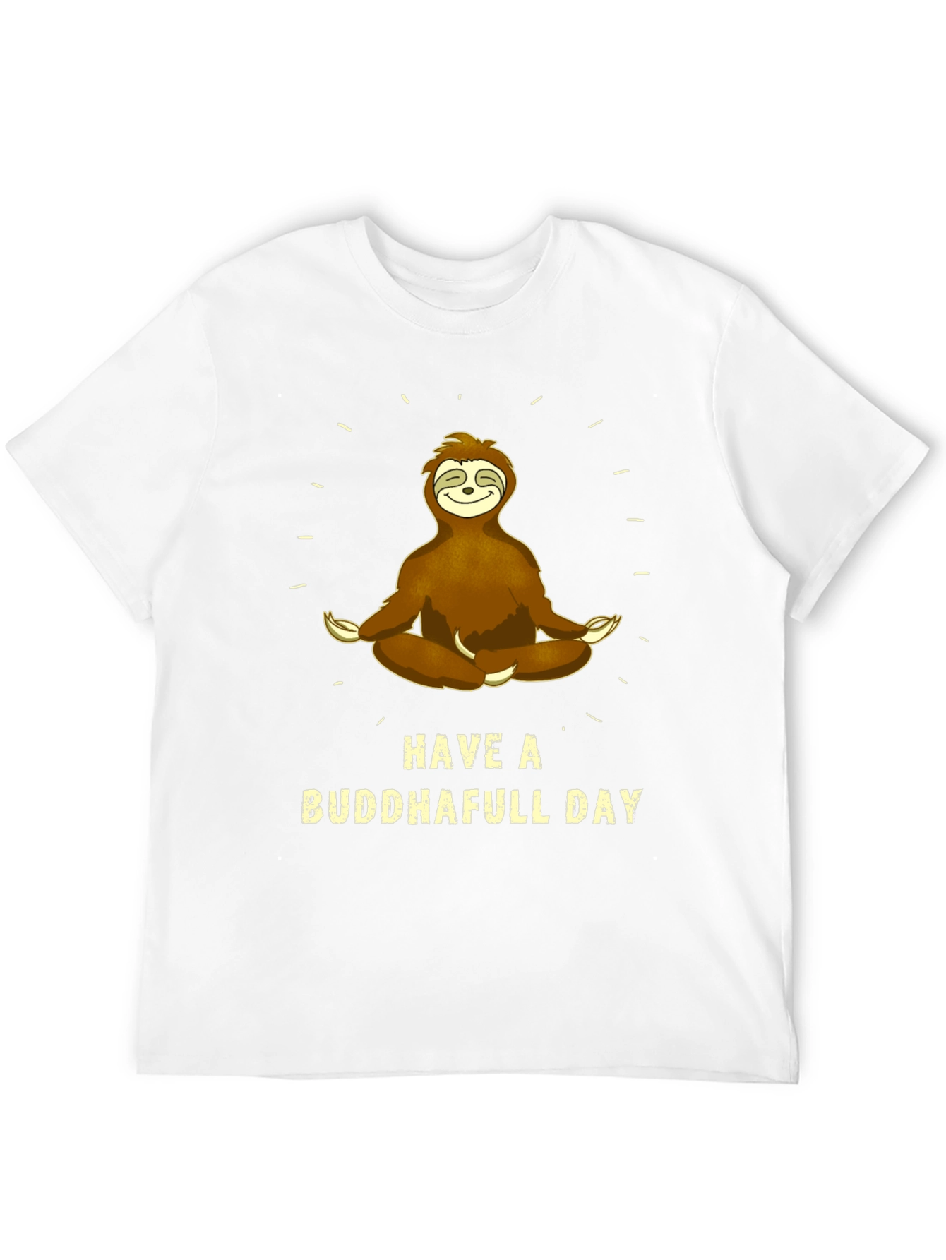 Buddha Sloth Graphic T-Shirt