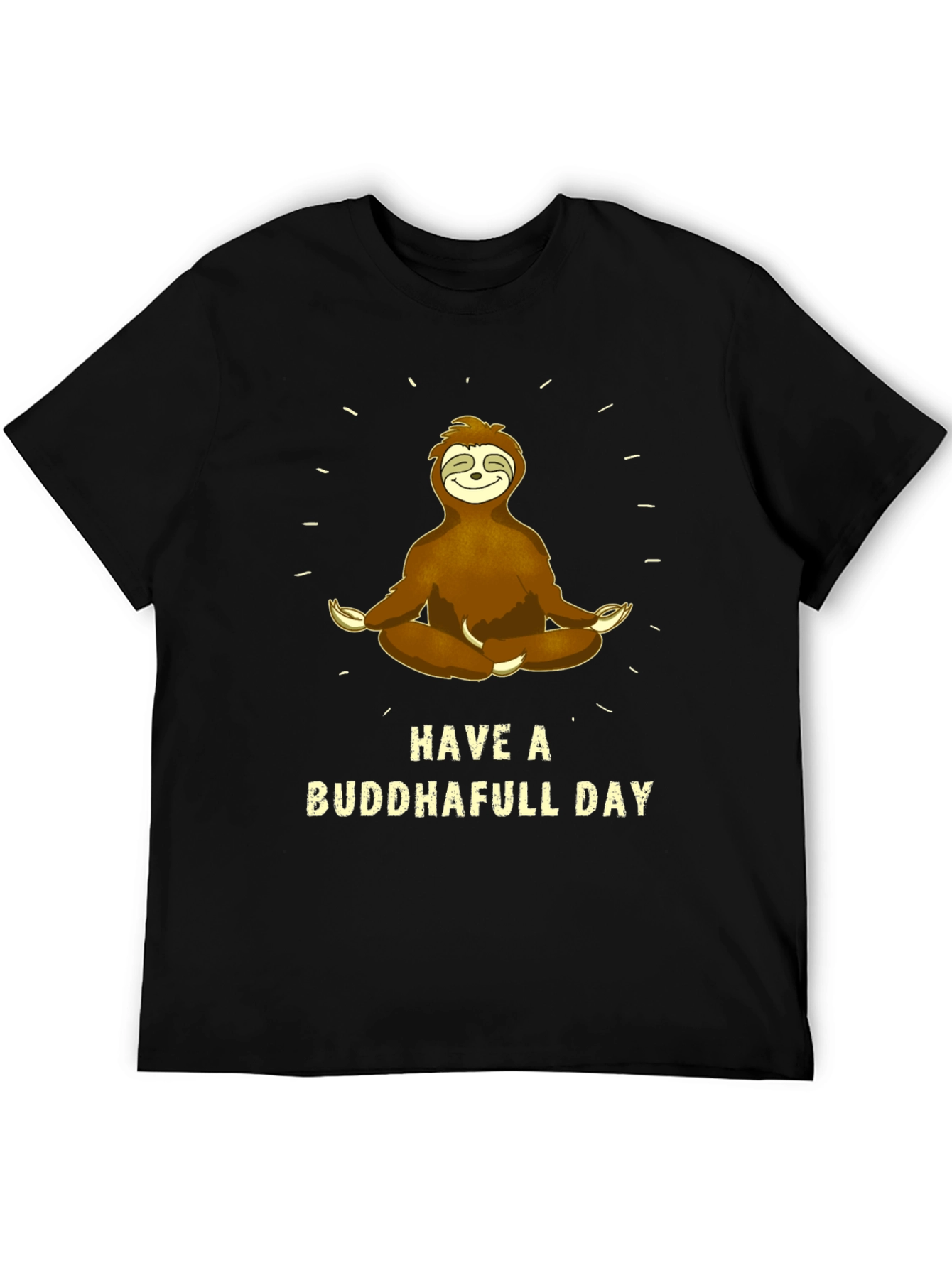 Buddha Sloth Graphic T-Shirt