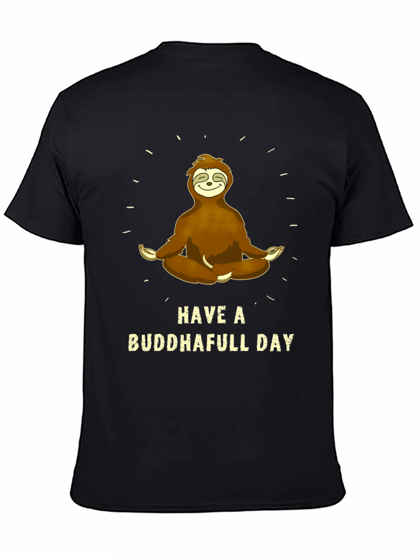 Buddha Sloth Graphic T-Shirt