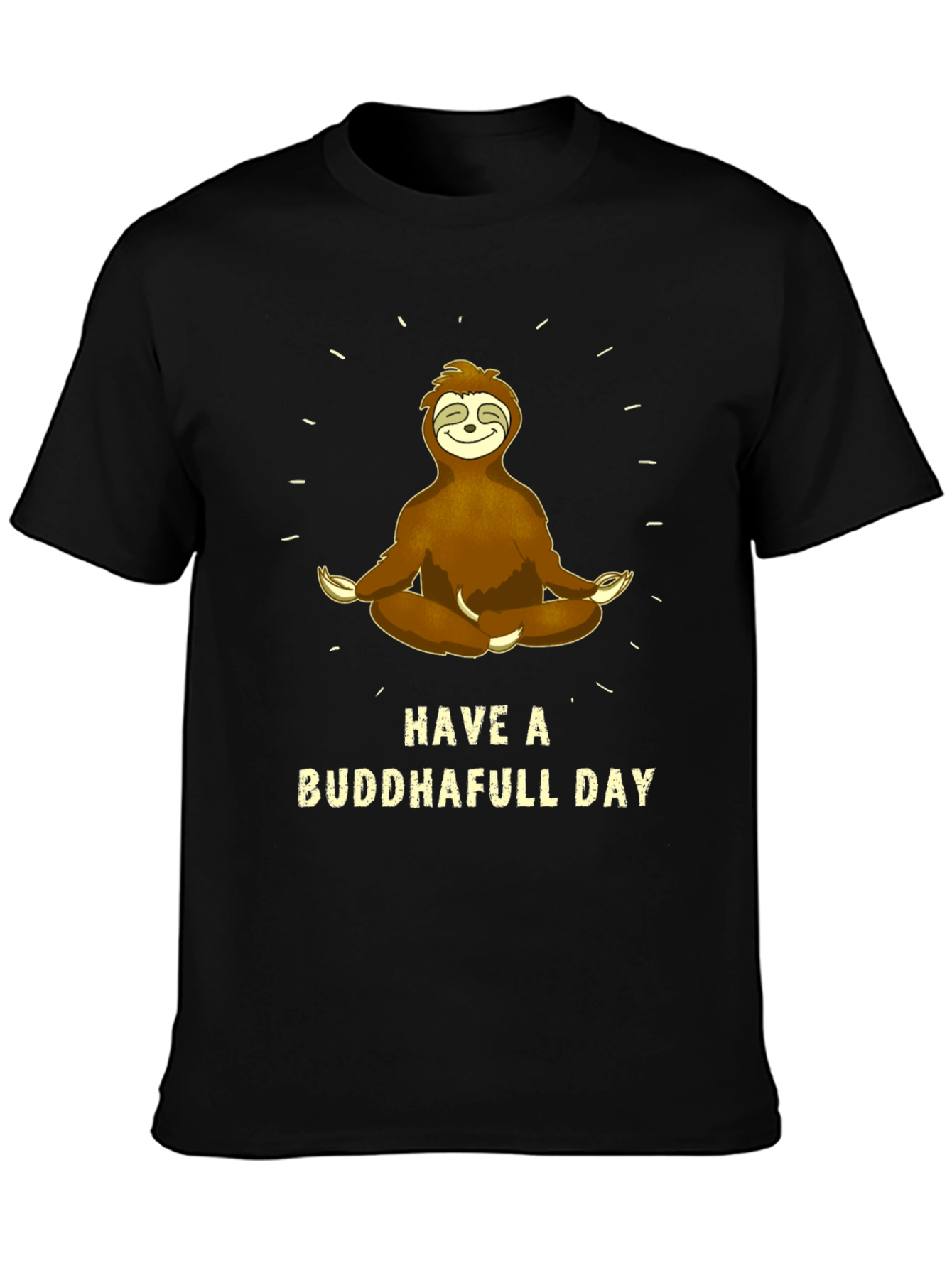 Buddha Sloth Graphic T-Shirt