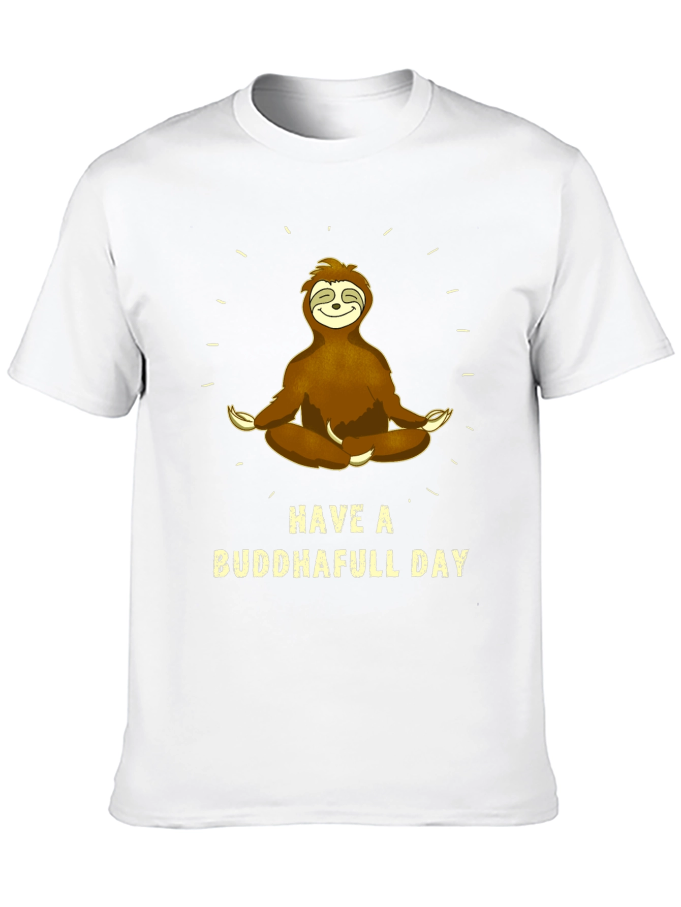 Buddha Sloth Graphic T-Shirt