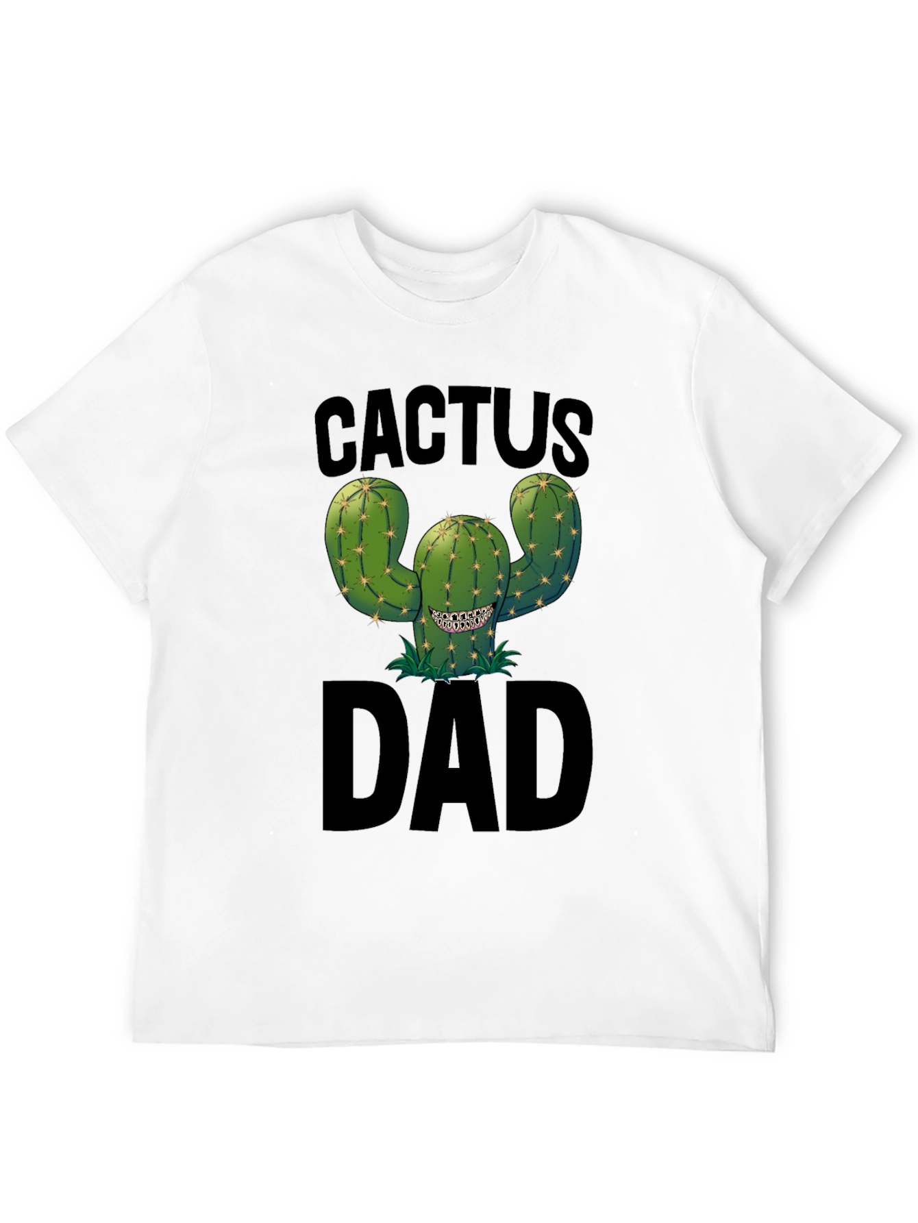 Cactus Dad Black Graphic Tee