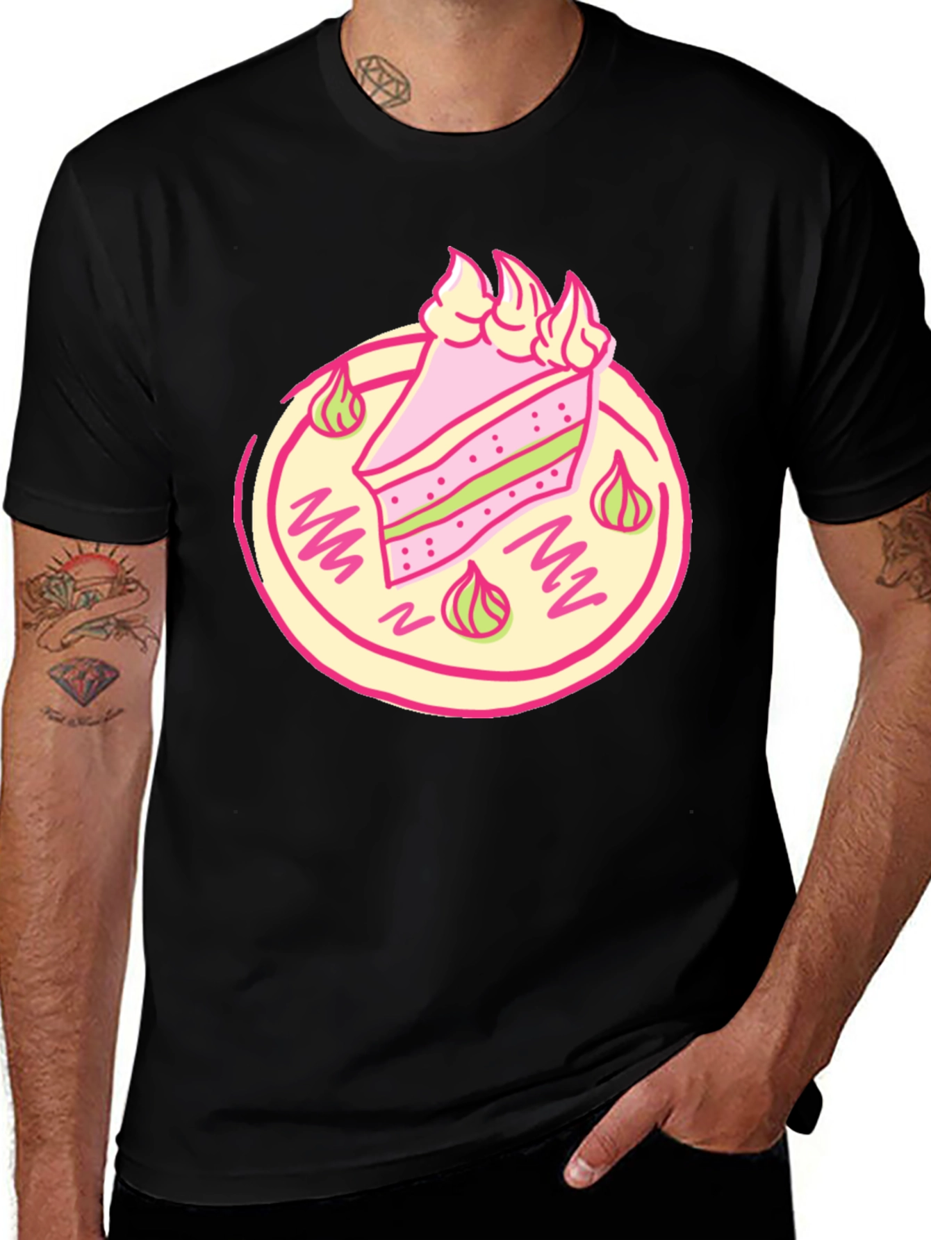 Cake Slice Graphic Tee - Sweet Treat T-Shirt