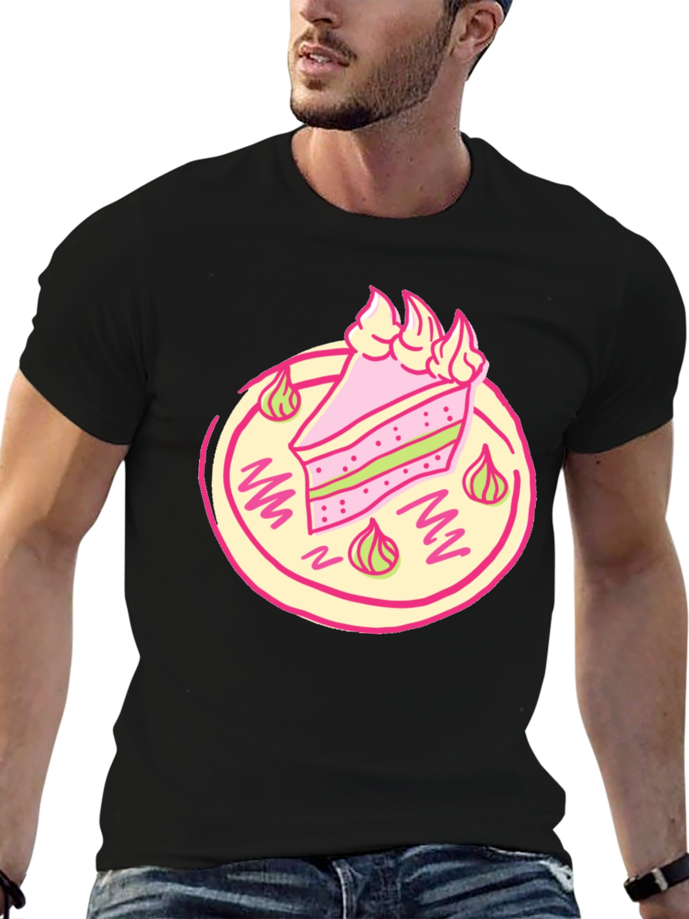 Cake Slice Graphic Tee - Sweet Treat T-Shirt