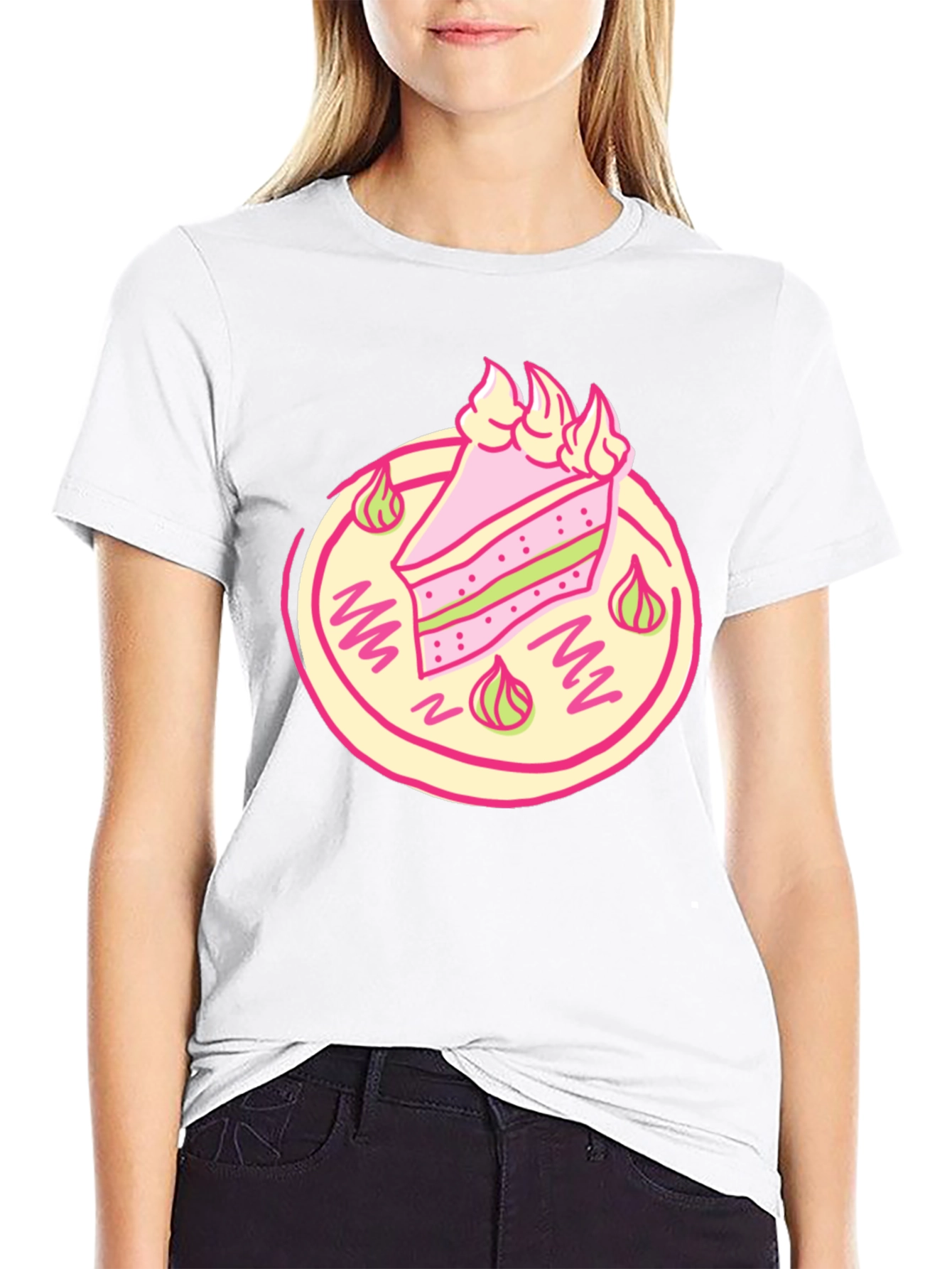 Cake Slice Graphic Tee - Sweet Treat T-Shirt