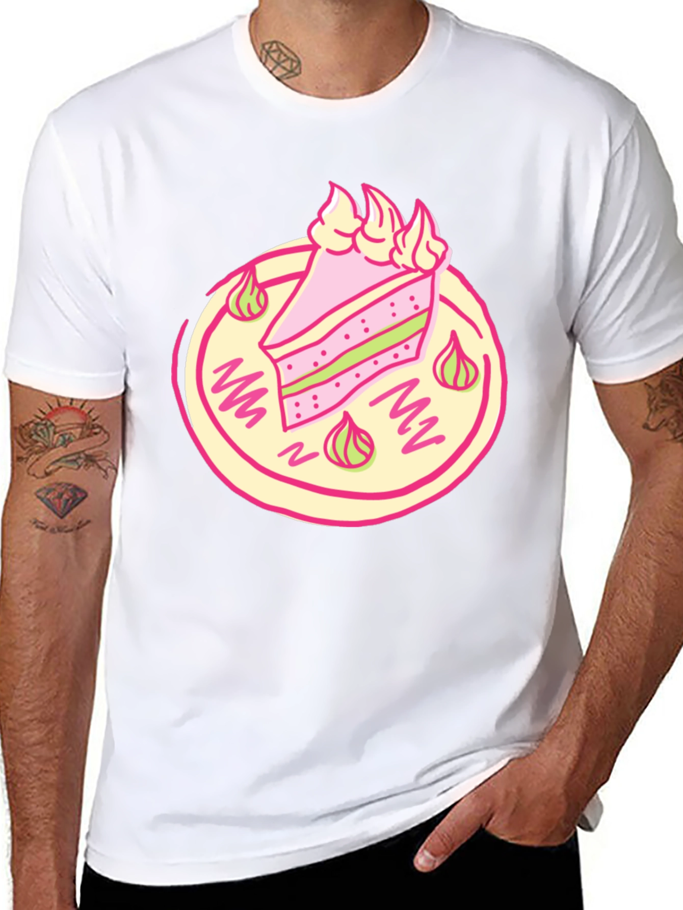Cake Slice Graphic Tee - Sweet Treat T-Shirt