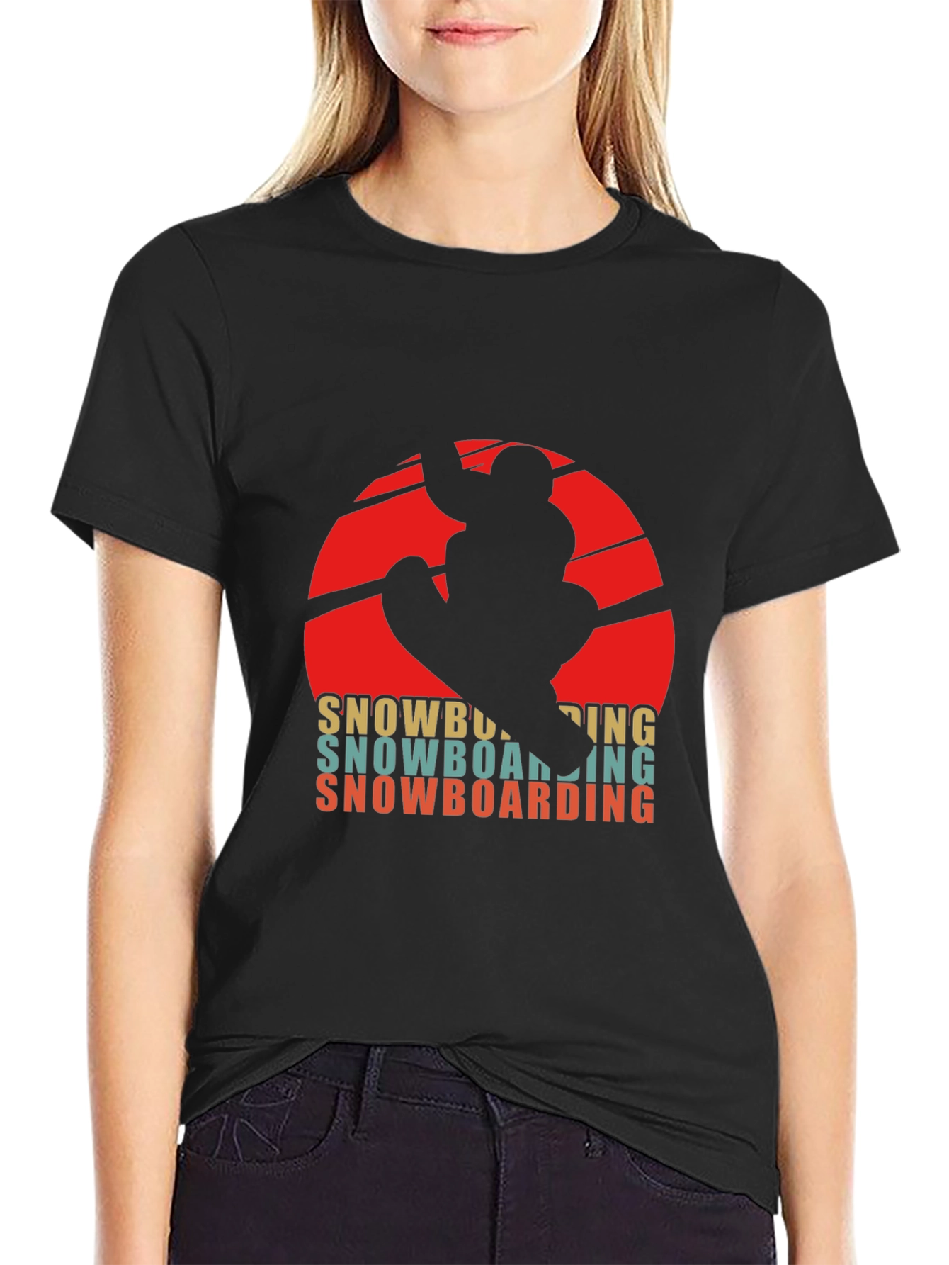 Retro Snowboarding T-Shirt - Winter Sports Graphic Tee
