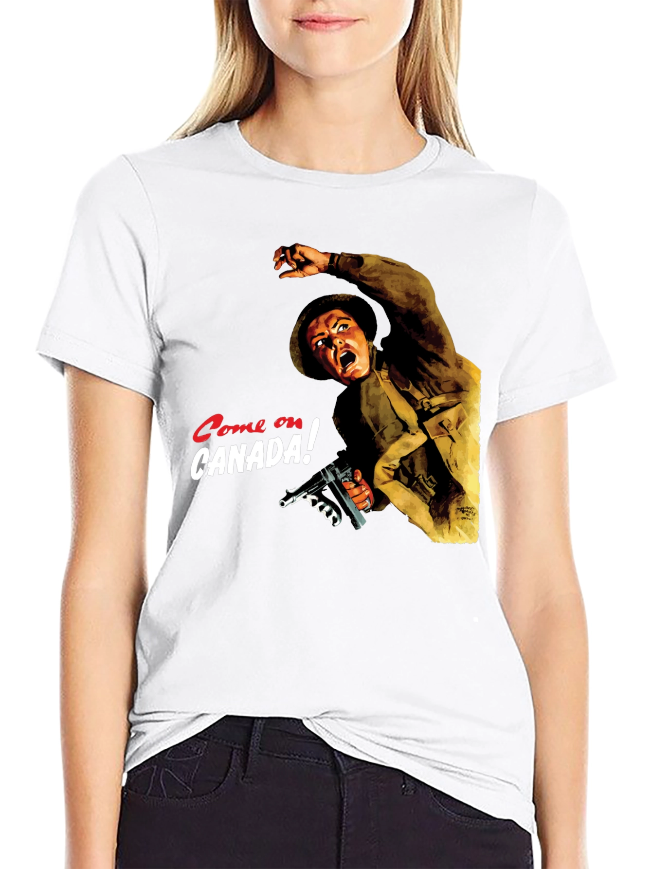 Come On Canada! Graphic T-Shirt - Patriotic Design