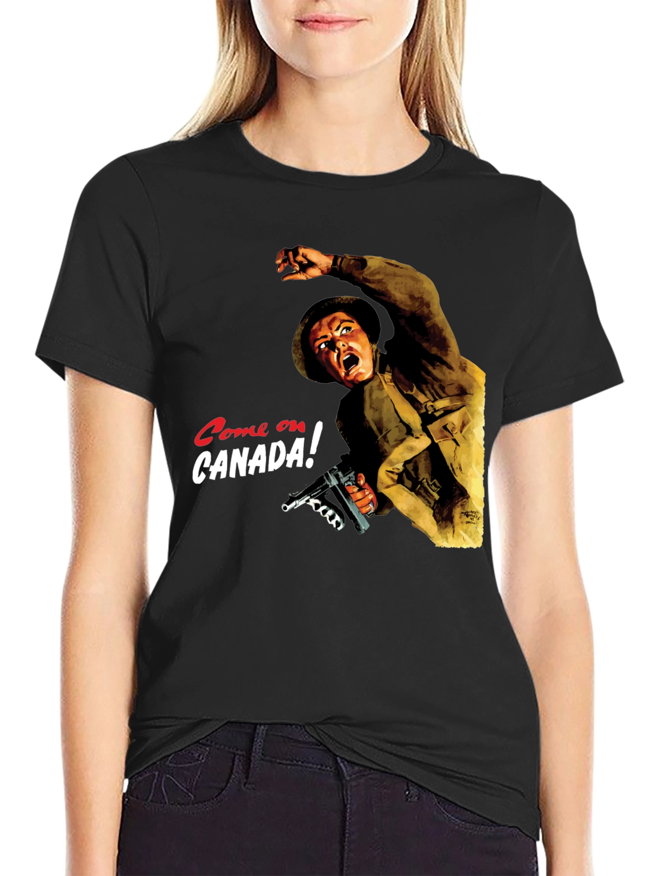 Come On Canada! Graphic T-Shirt - Patriotic Design