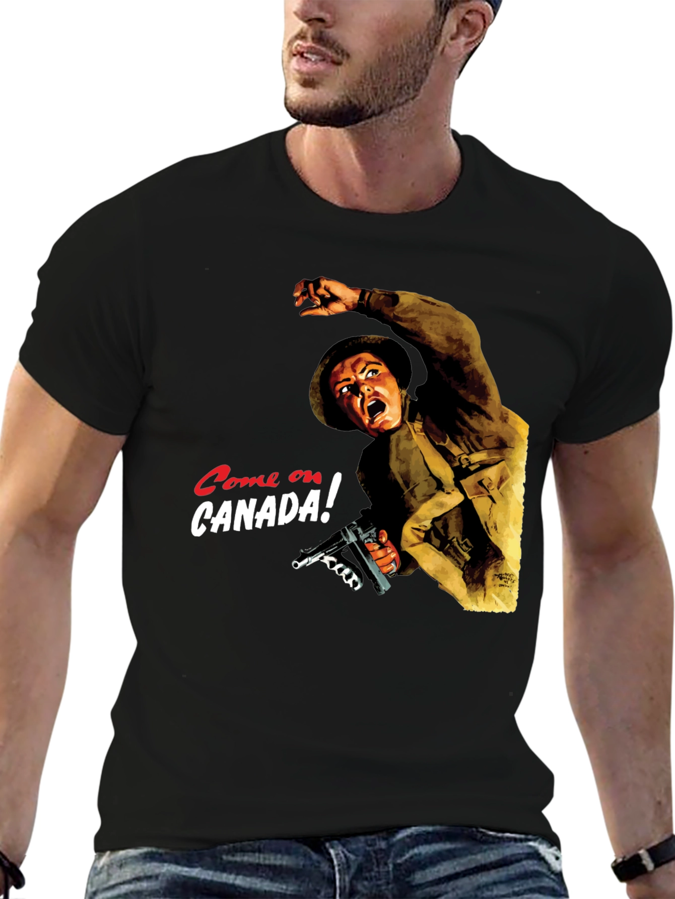 Come On Canada! Graphic T-Shirt - Patriotic Design