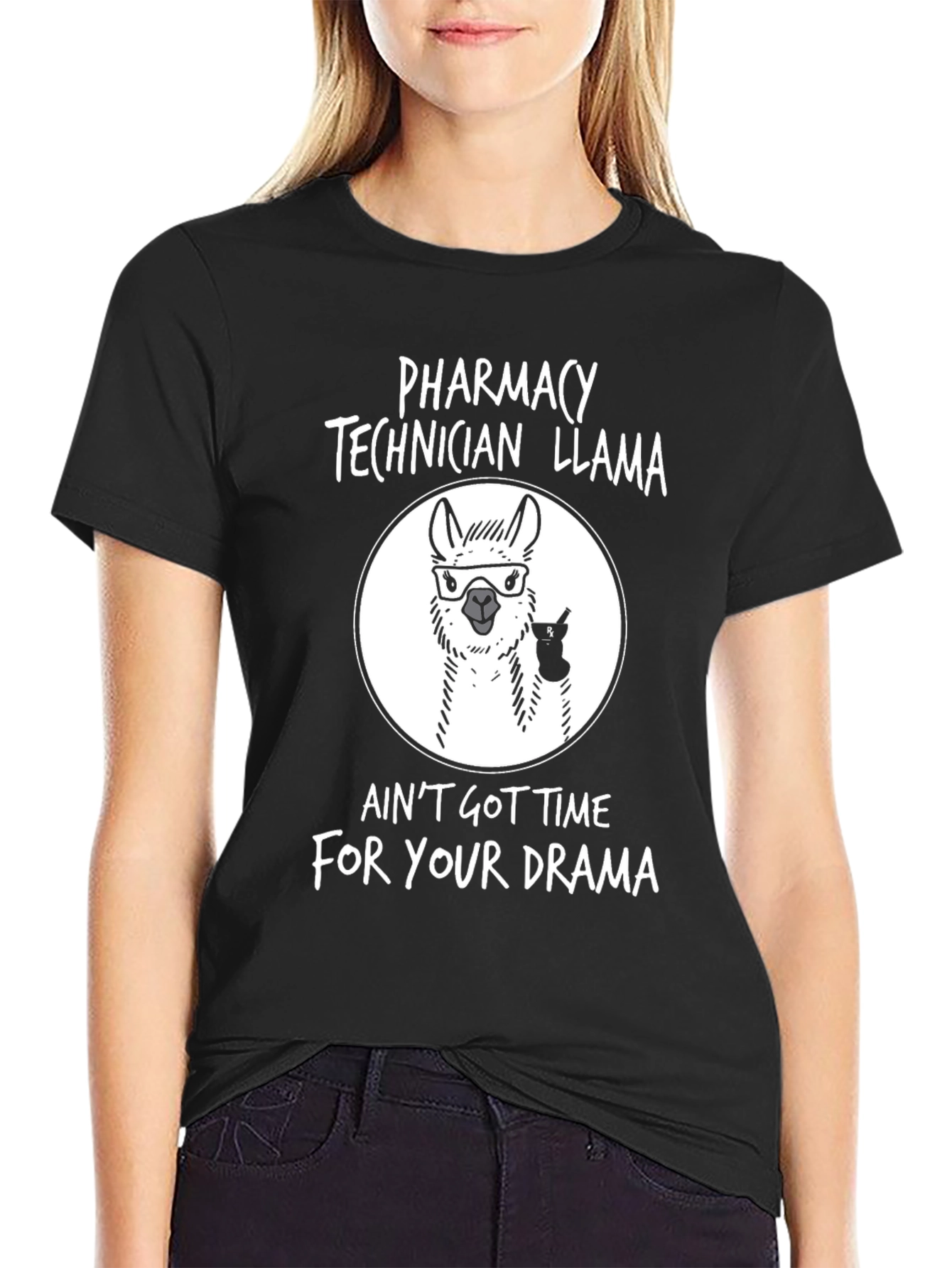 Pharmacy Technician Llama T-Shirt