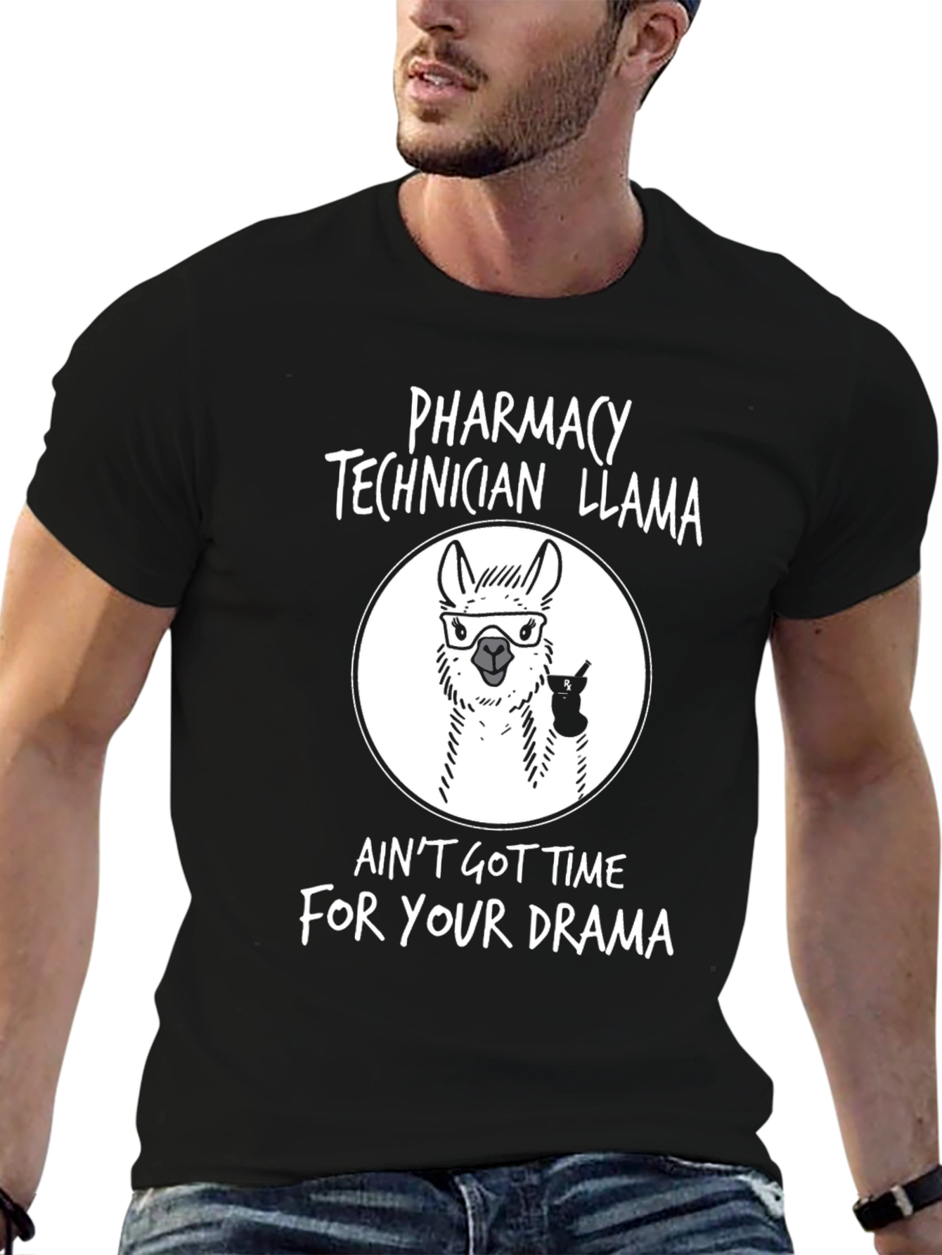 Pharmacy Technician Llama T-Shirt