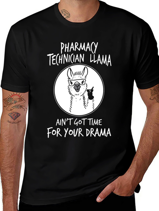 Pharmacy Technician Llama T-Shirt