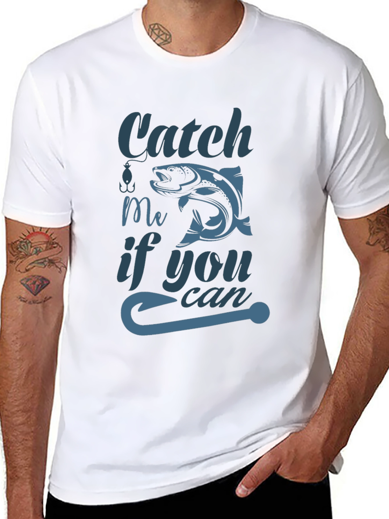 Catch Me If You Can Fishing T-Shirt