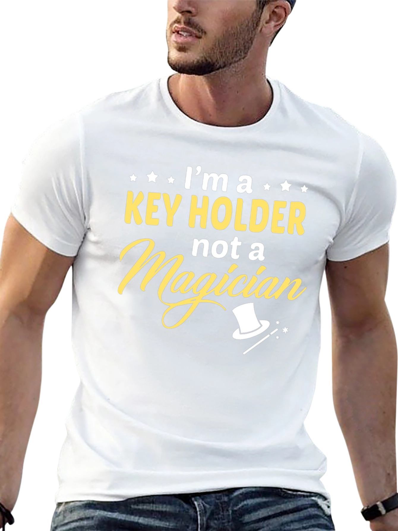 Key Holder Not A Magician Novelty T-Shirt