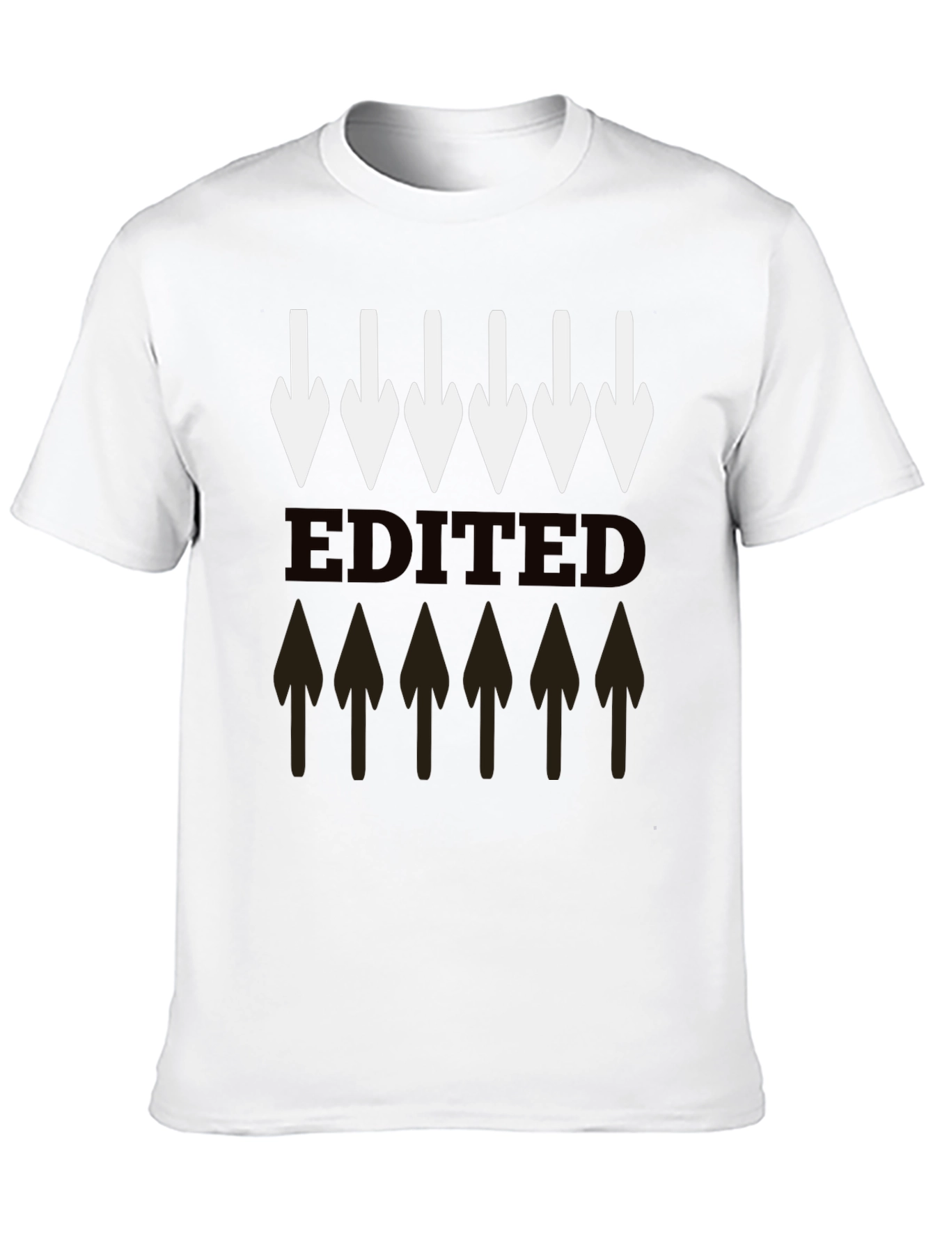 Graphic Arrows T-Shirt - Casual Black Tee