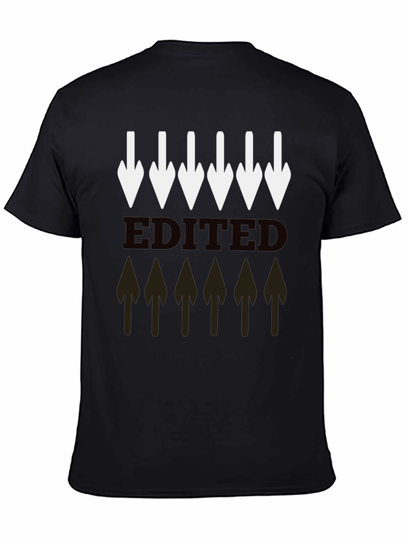 Graphic Arrows T-Shirt - Casual Black Tee