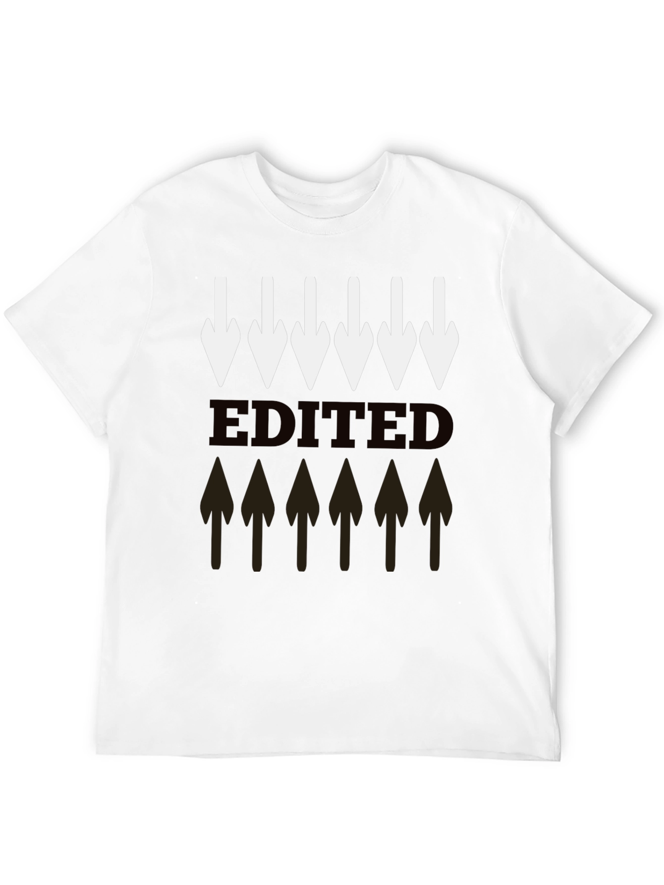 Graphic Arrows T-Shirt - Casual Black Tee