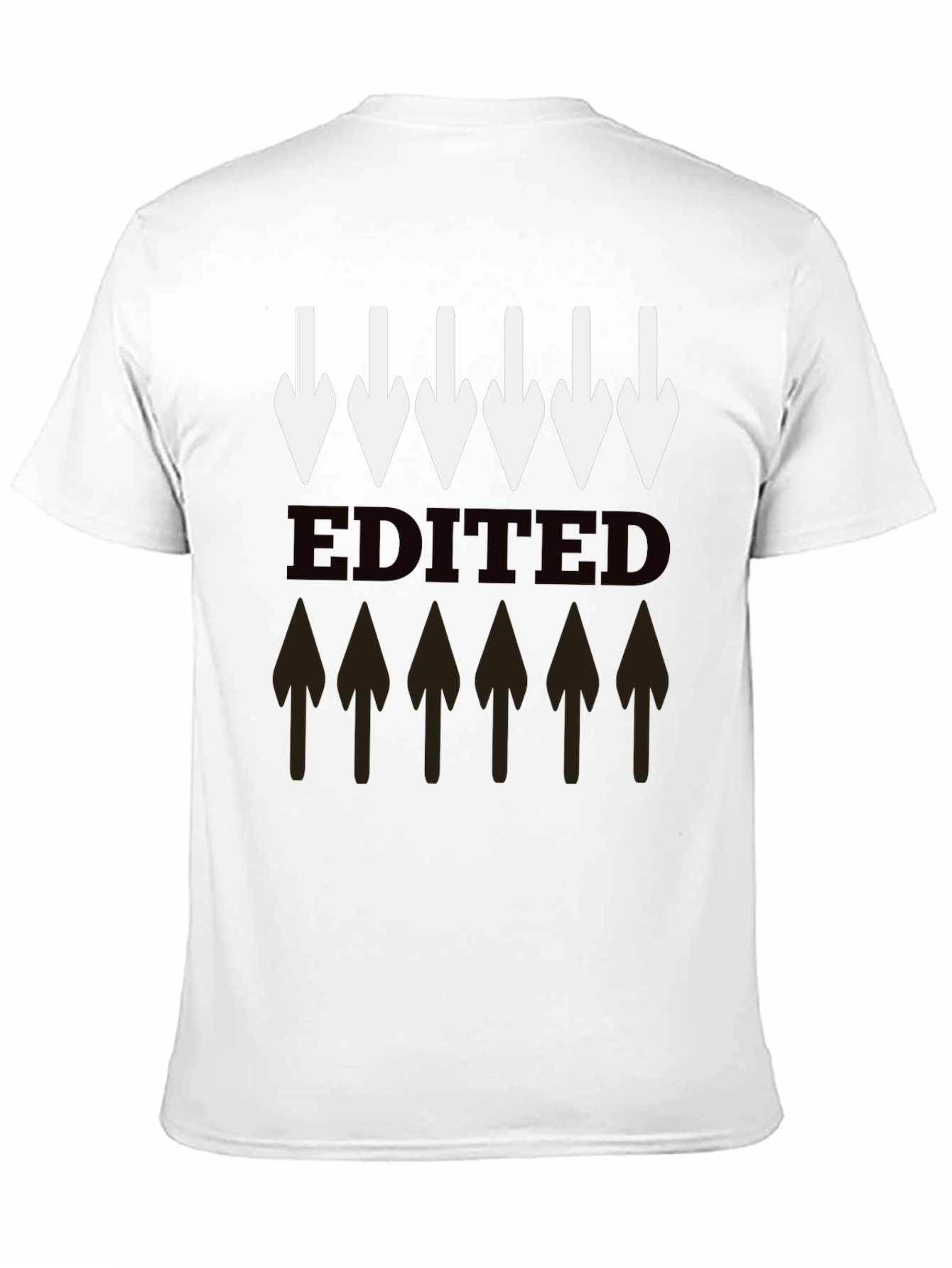 Graphic Arrows T-Shirt - Casual Black Tee