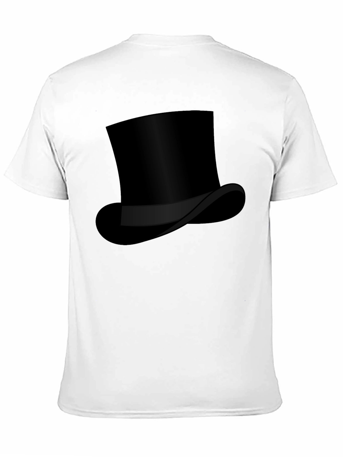 Top Hat Graphic Tee - Classic Style Black T-Shirt