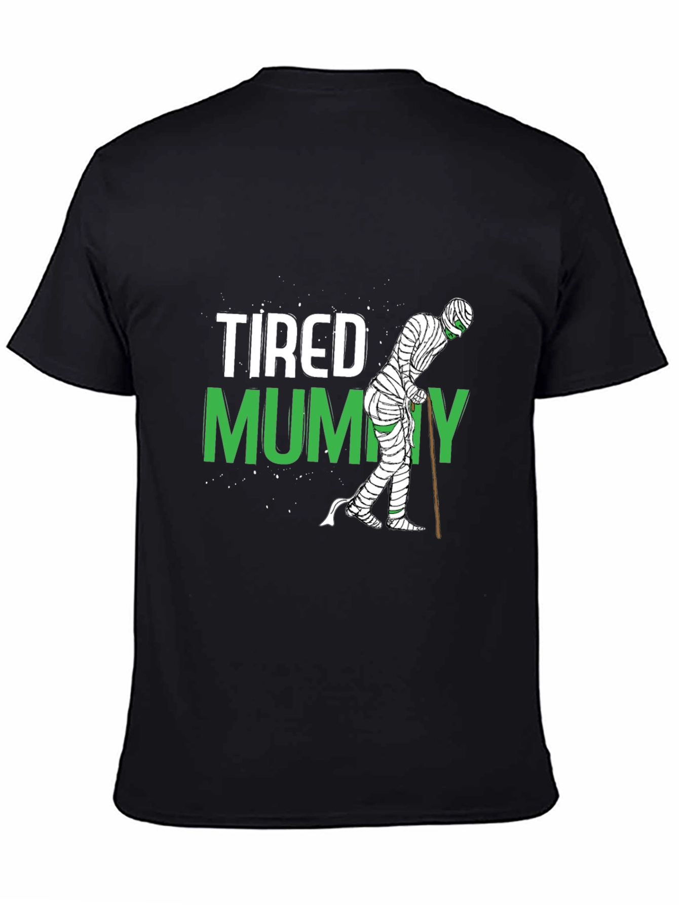 Tired Mummy Graphic T-Shirt - Halloween Costume Tee