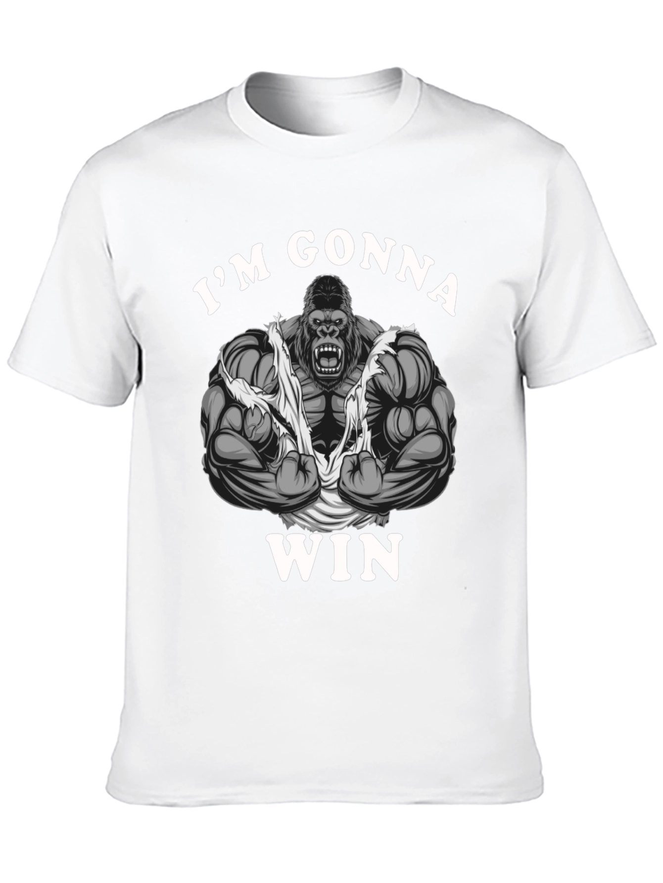 Im Gonna Win Gorilla Graphic Tee - Black