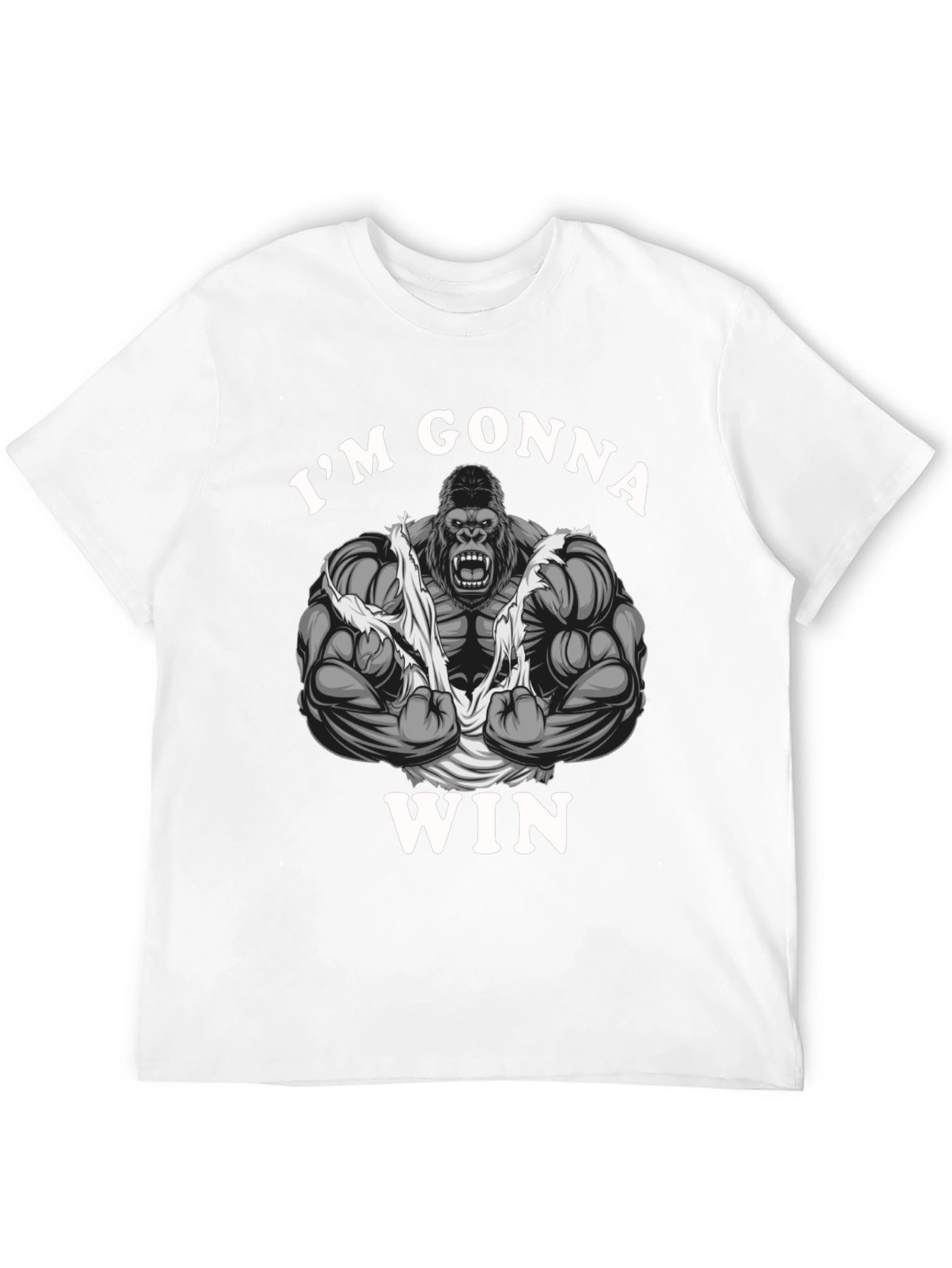 Im Gonna Win Gorilla Graphic Tee - Black